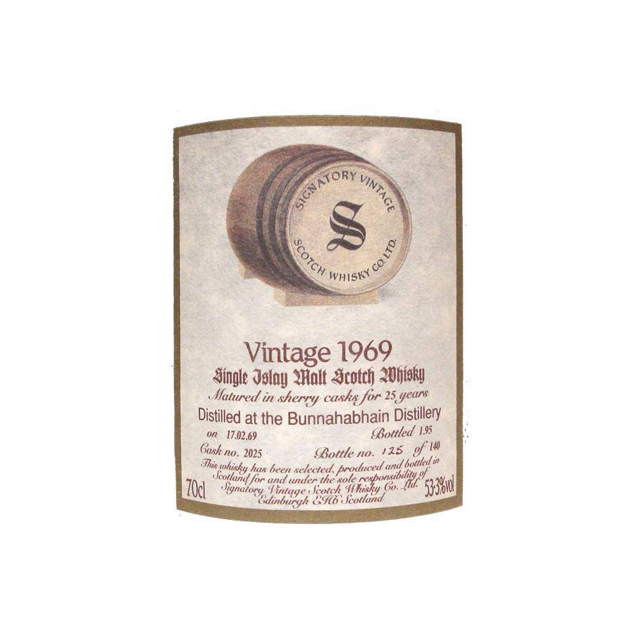 Bunnahabhain Vintage Collection - Dumpy 1969 25 Years Single Malt Whisky 2
