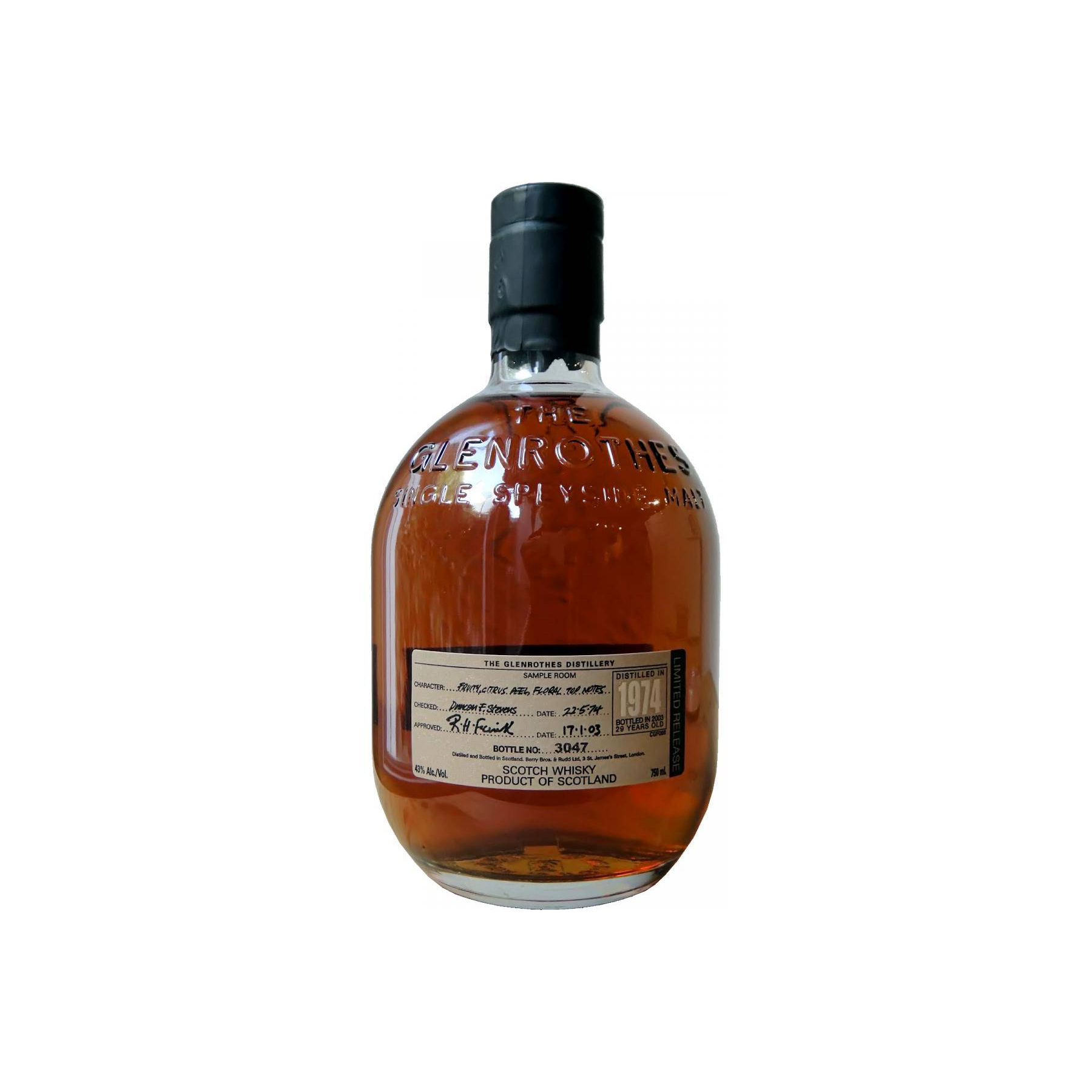 The Glenrothes 1974 29 Years Single Malt Whisky