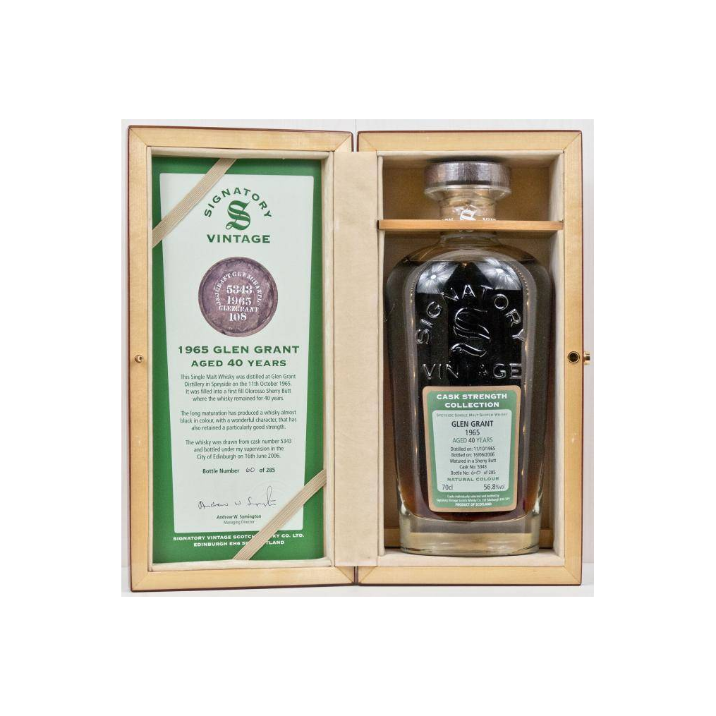 Glen Grant Cask Strength Collection 1965 40 Years Single Malt Whisky 3