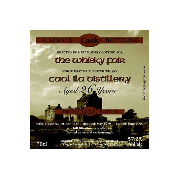 Caol Ila Old Malt Cask 1979 26 Years Single Malt Whisky 2