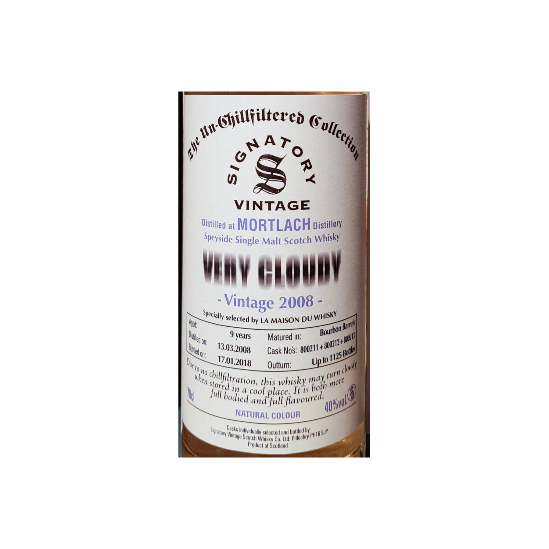 Mortlach 2008 9 Years Single Malt Whisky 2