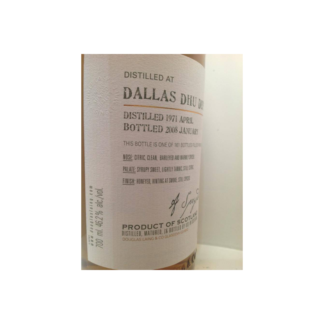 Dallas Dhu Old Malt Cask 1971 36 Years Single Malt Whisky 2