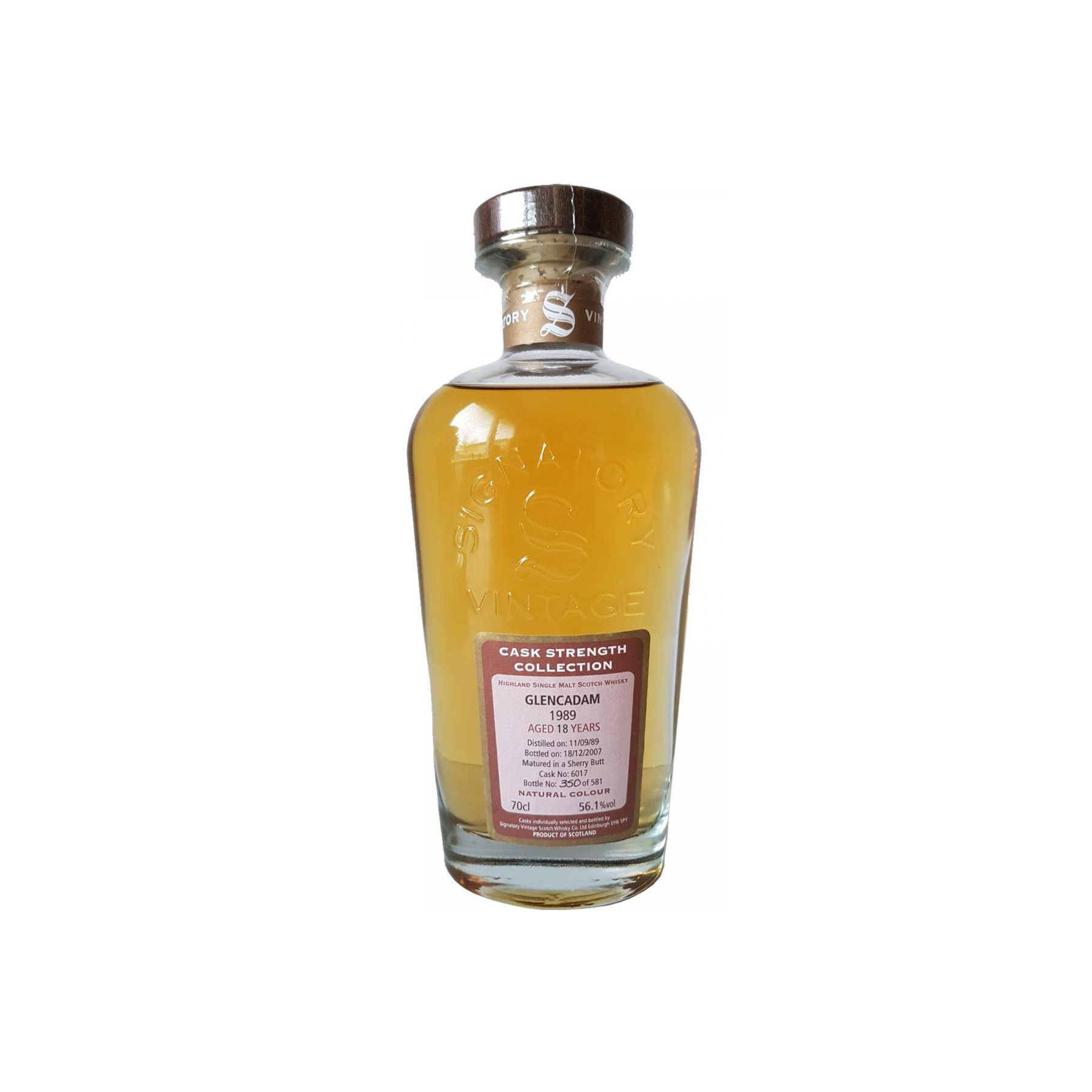 Glencadam Cask Strength Collection 1989 18 Years Single Malt Whisky