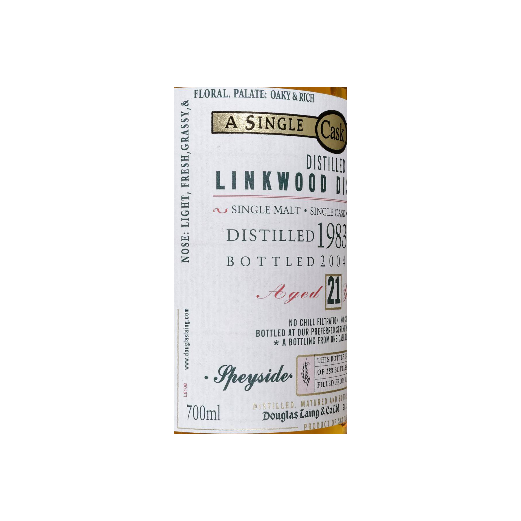 Linkwood Old Malt Cask 1983 21 Years Single Malt Whisky 3
