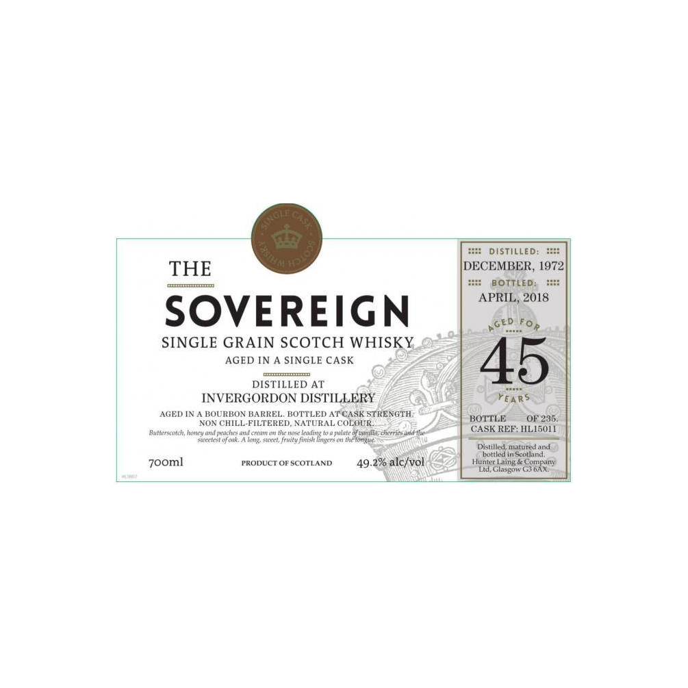 Invergordon 1972 45 Years Single Grain Whisky