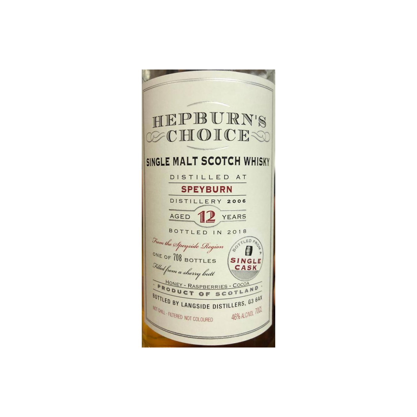 Spey 2006 12 Years Single Malt Whisky