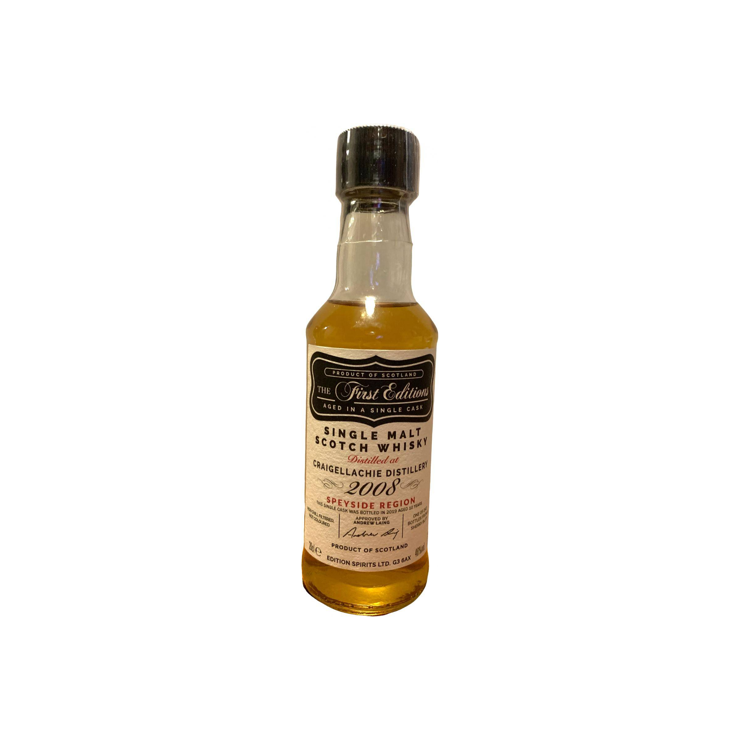 Craigellachie The First Editions 2008 10 Years Single Malt Whisky 2
