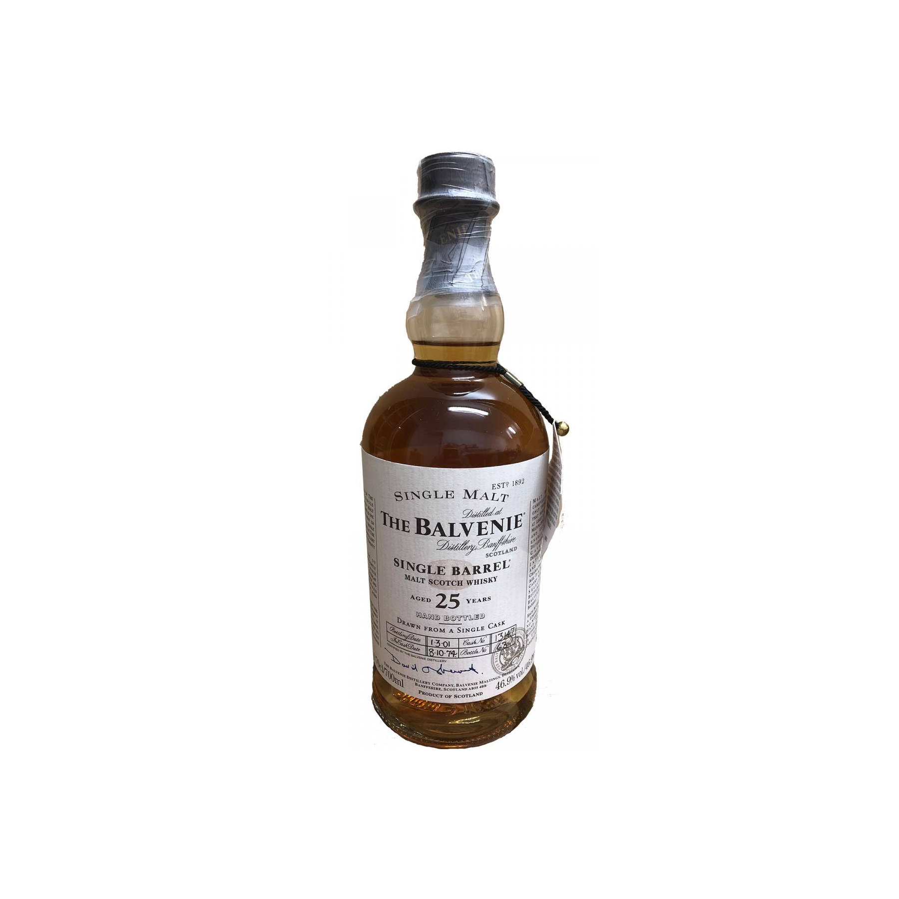 The Balvenie Single Cask 1974 25 Years Single Malt Whisky