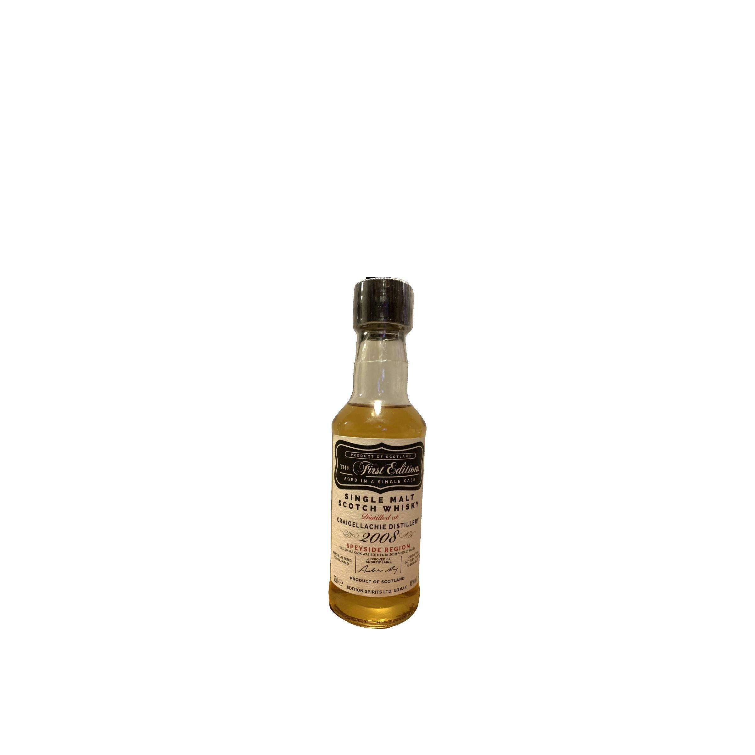 Craigellachie The First Editions 2008 10 Years Single Malt Whisky