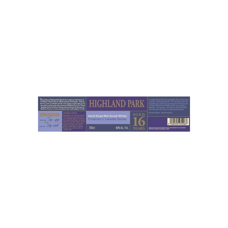 Highland Park 1992 16 Years Single Malt Whisky 2