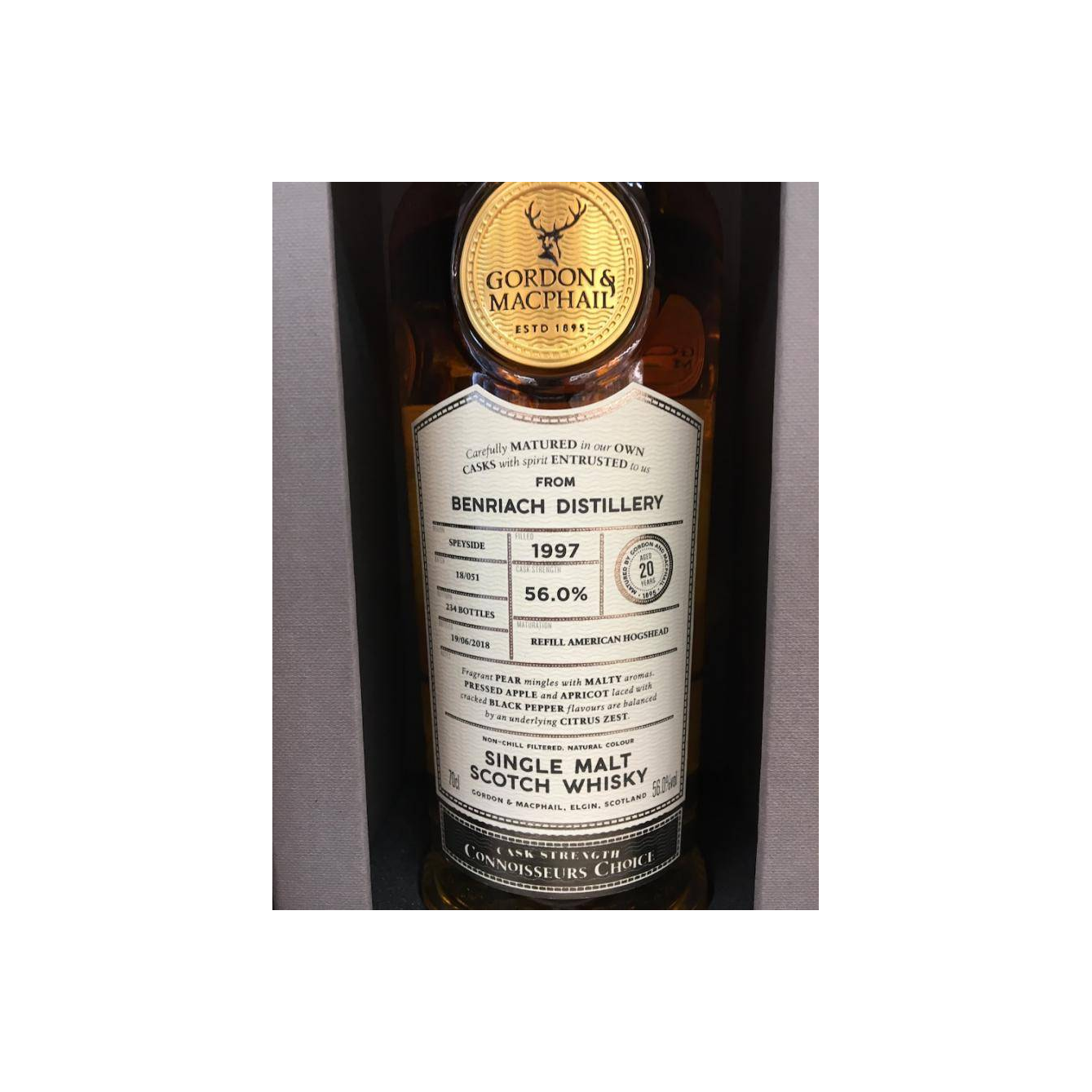 BenRiach Connoisseurs Choice - Cask Strength 1997 20 Years Single Malt Whisky
