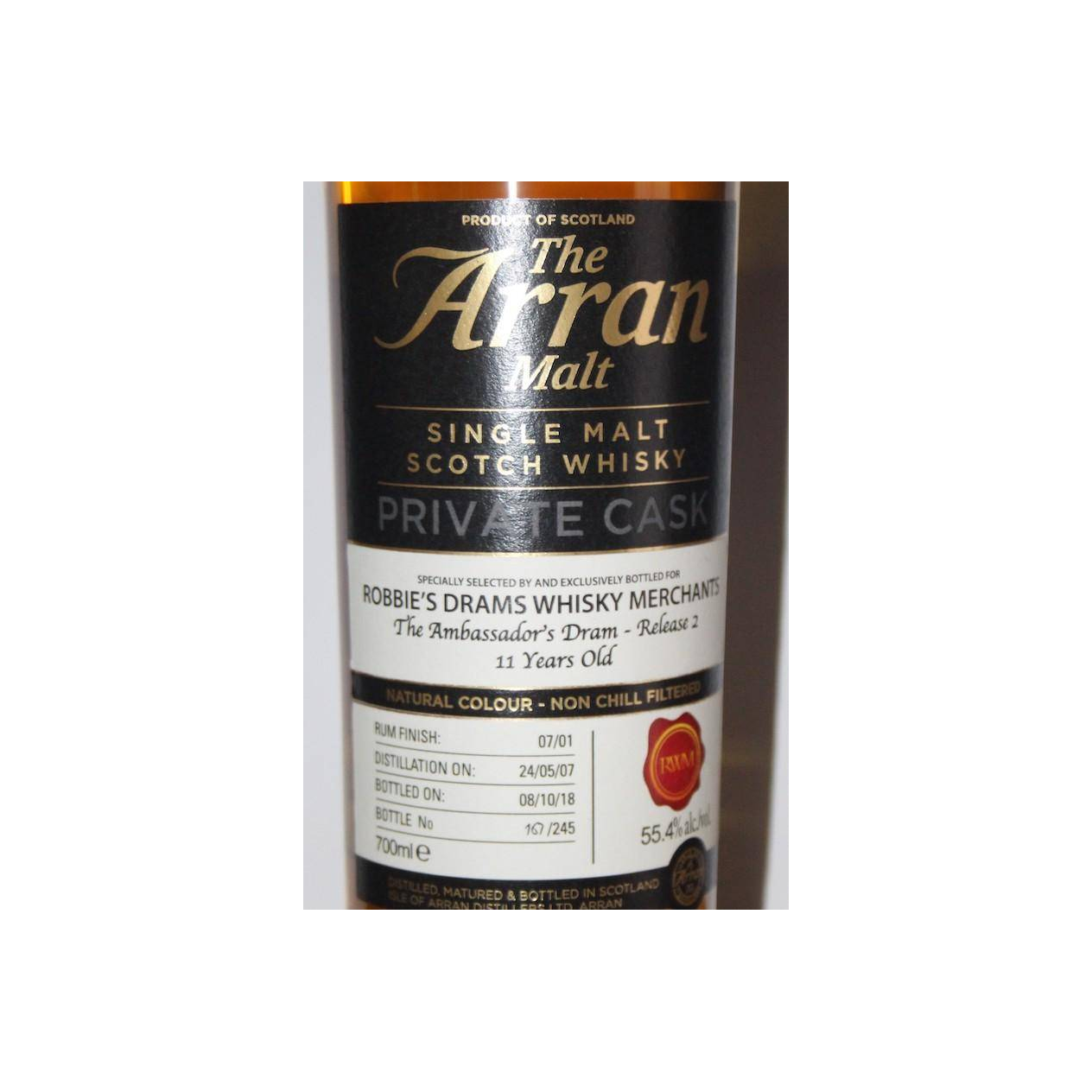 Arran Private Cask 2007 11 Years Single Malt Whisky 2