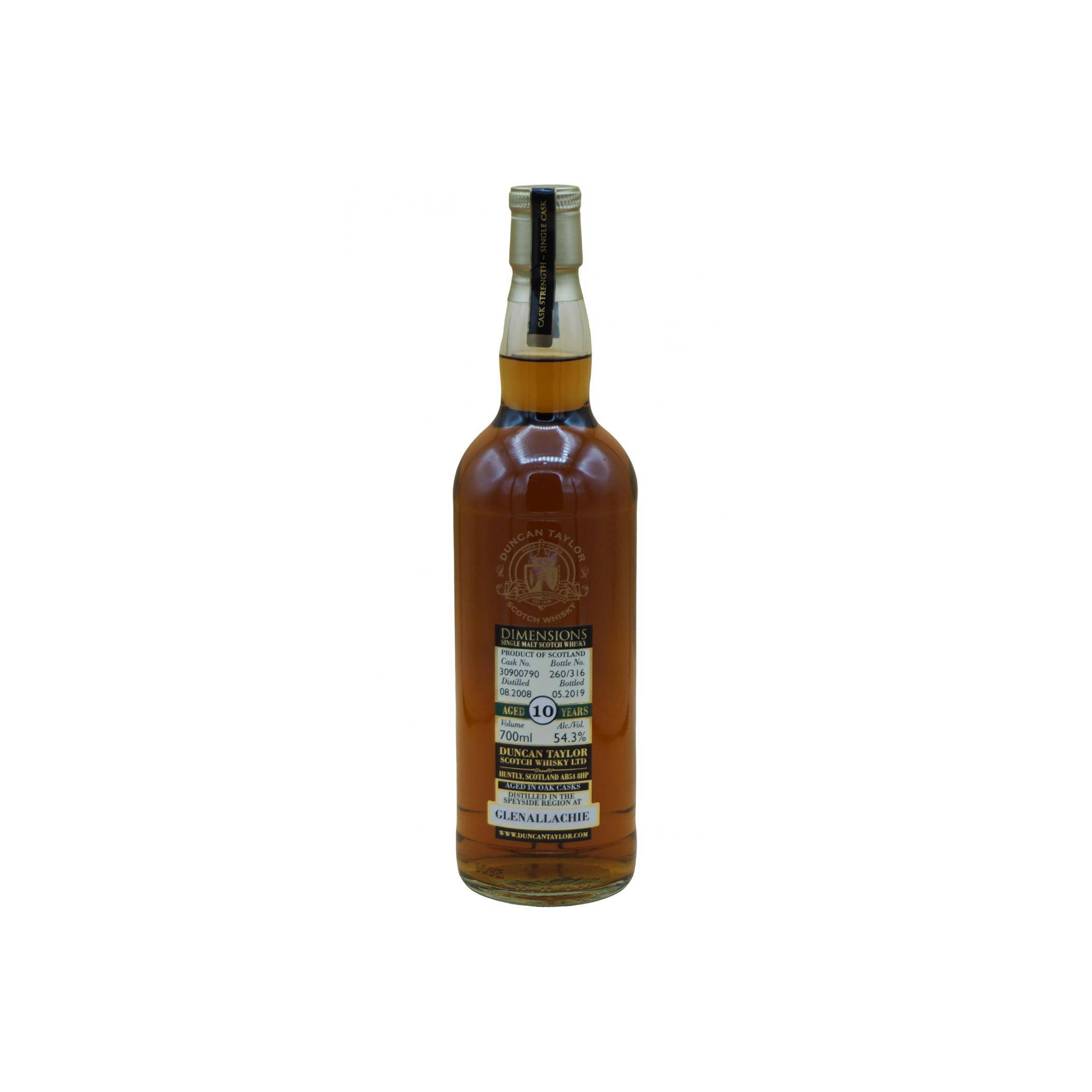 The GlenAllachie Dimensions 2008 10 Years Single Malt Whisky