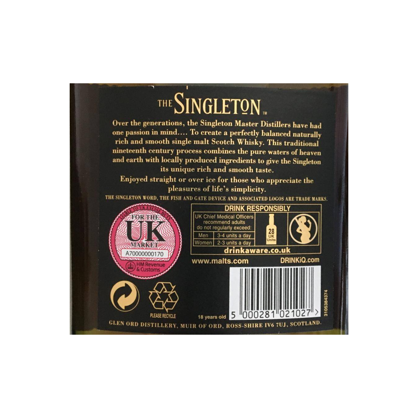 Glen Ord 18 Years Single Malt Whisky 2