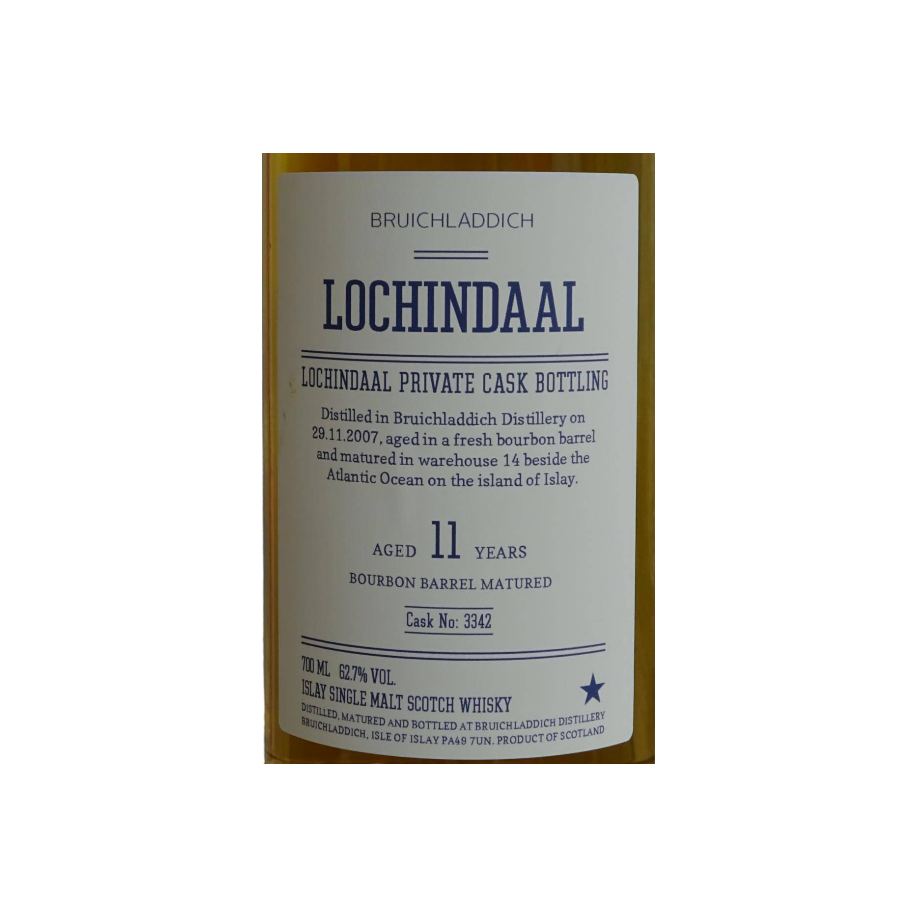 Lochindaal Private Cask 2007 11 Years Single Malt Whisky 2