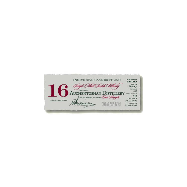 Auchentoshan Individual Cask Bottling 1991 16 Years Single Malt Whisky 2