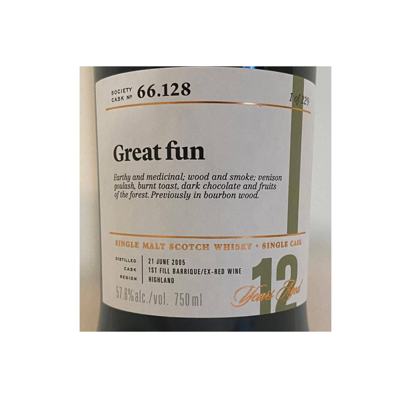 The Scotch Malt Whisky Society 2005 12 Years Single Malt Whisky 2