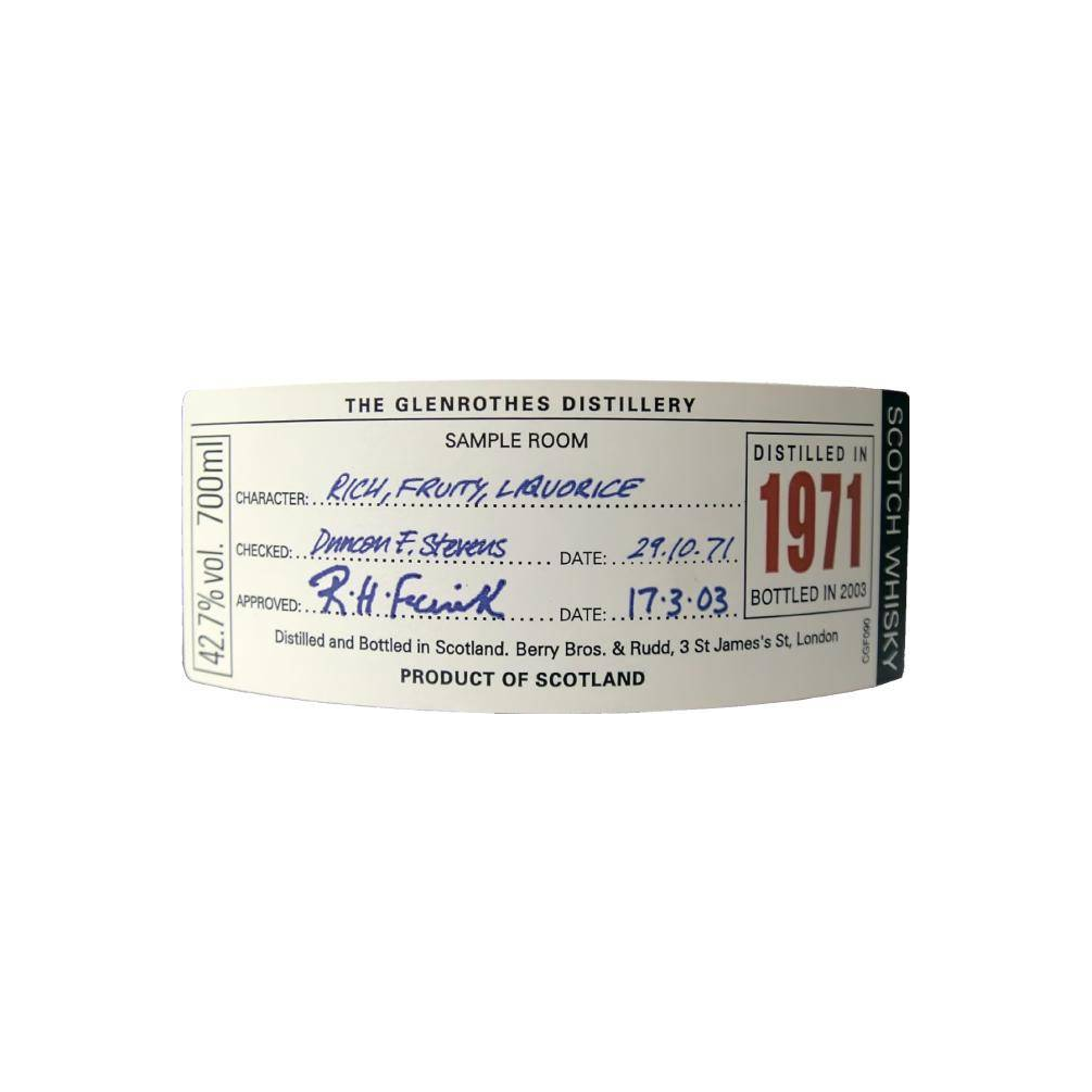 The Glenrothes 1971 31 Years Single Malt Whisky 3