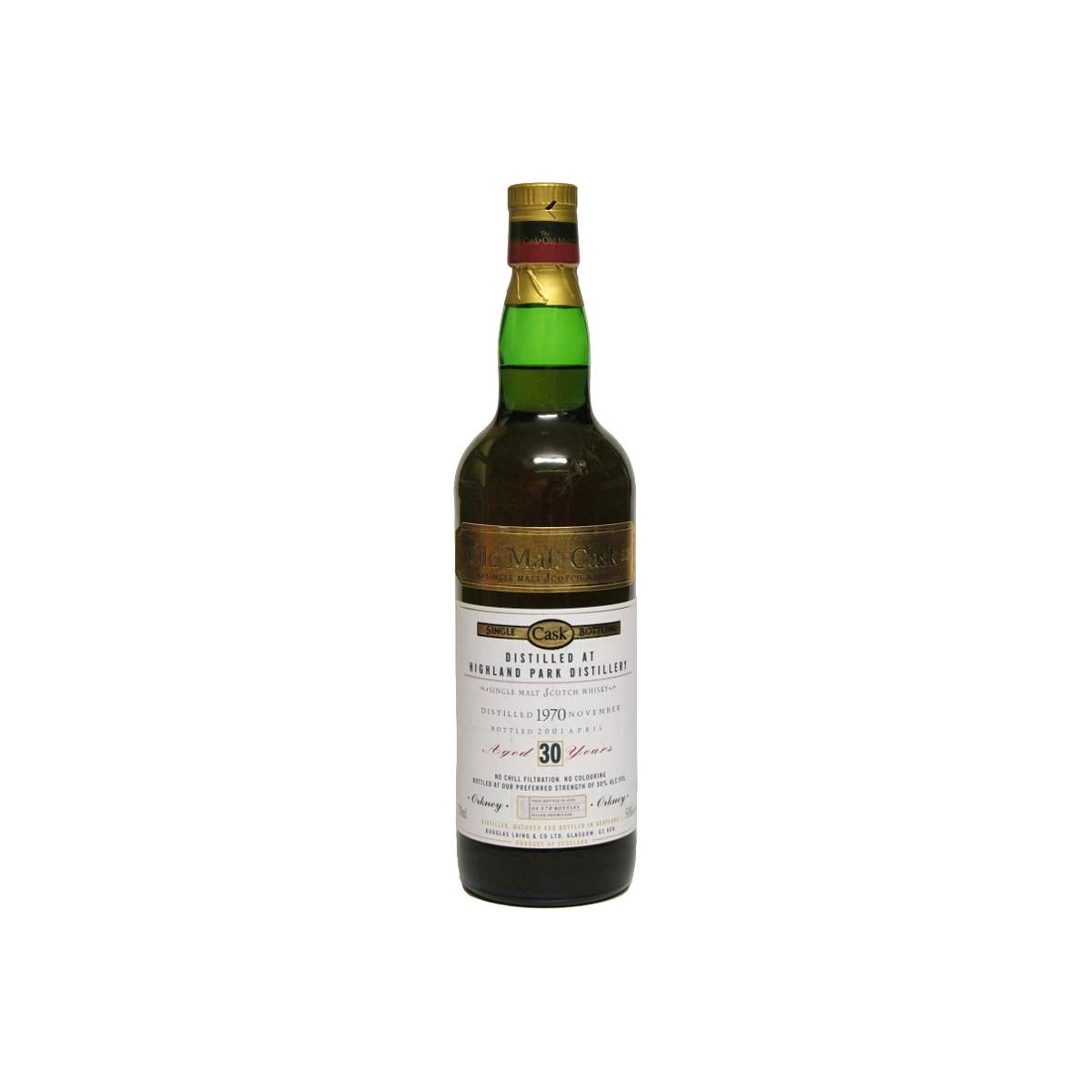 Highland Park Old Malt Cask 1970 30 Years Single Malt Whisky