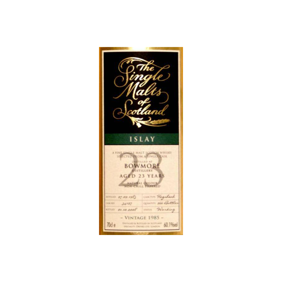Bowmore The Single Malts of Scotland 1985 23 Years Single Malt Whisky 2