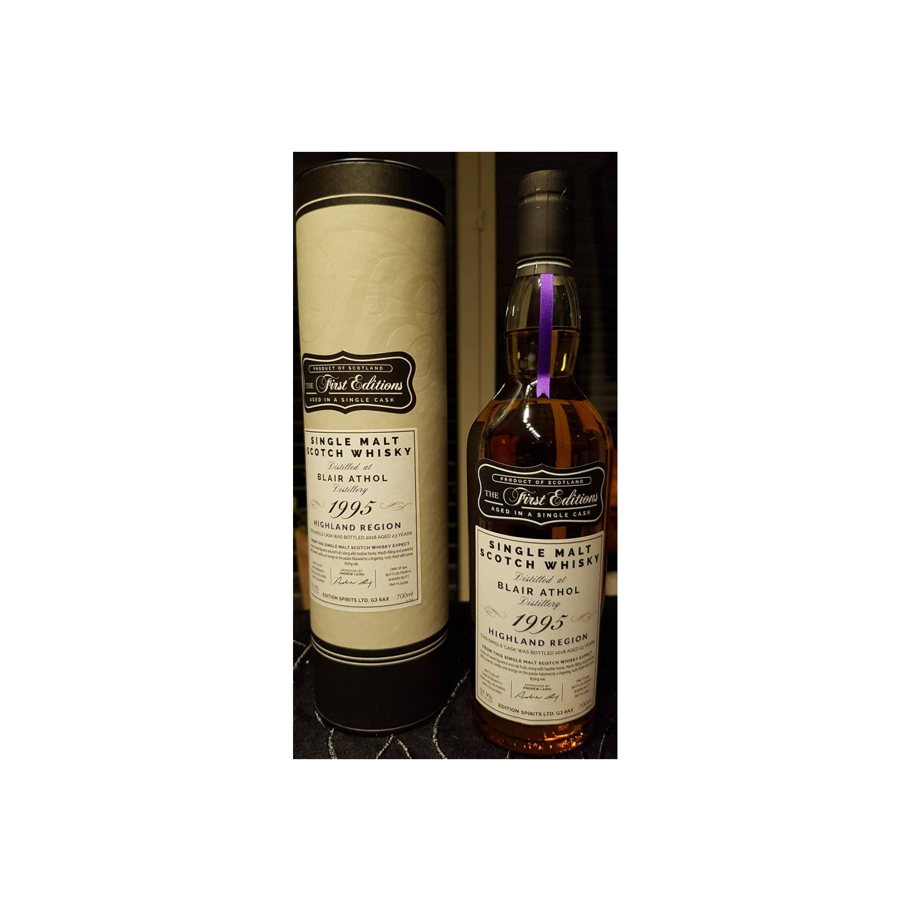 Blair Athol The First Editions 1995 23 Years Single Malt Whisky 2