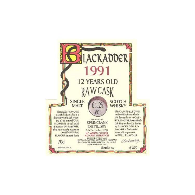 Springbank Raw Cask 1991 12 Years Single Malt Whisky 2