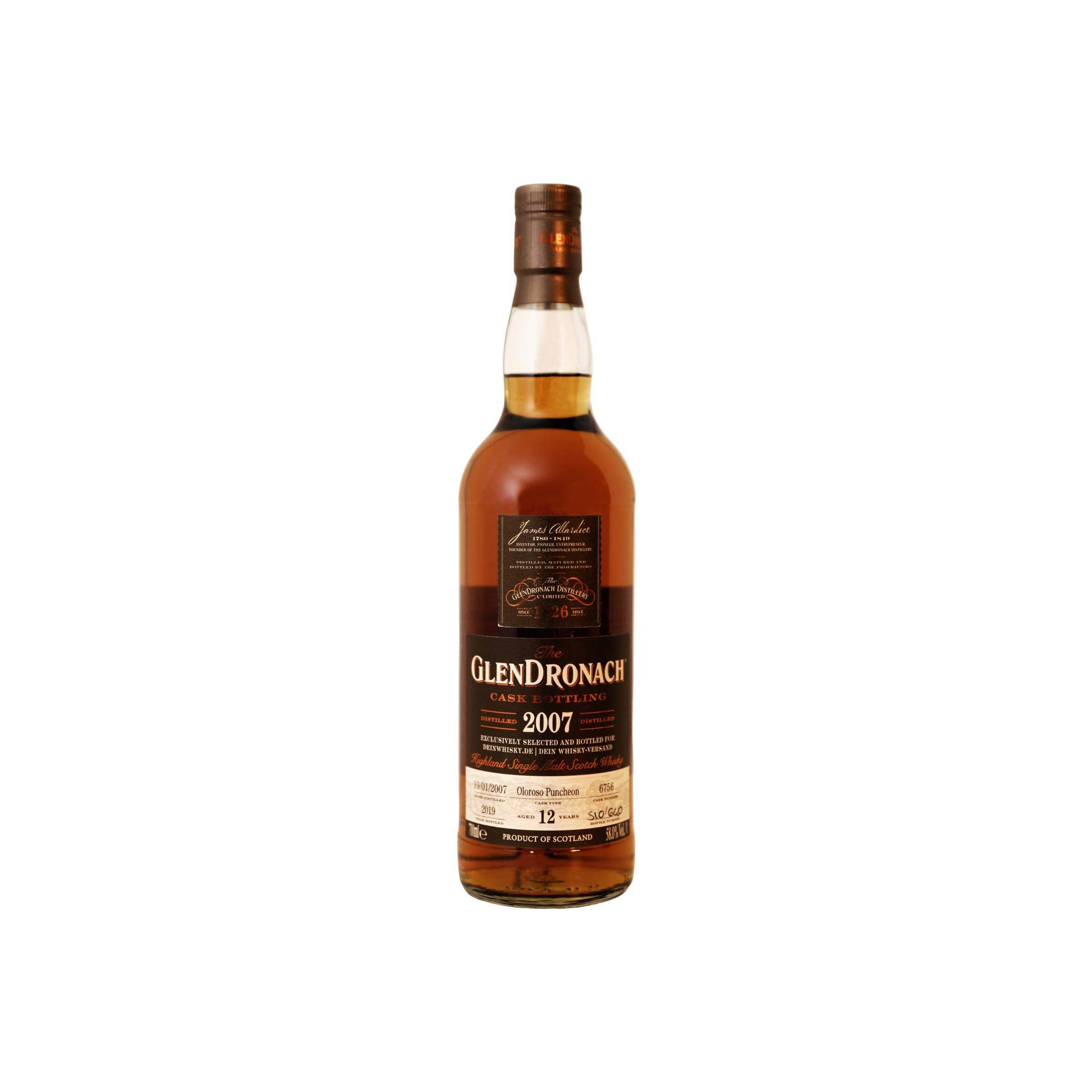GlenDronach 2007 12 Years Single Malt Whisky