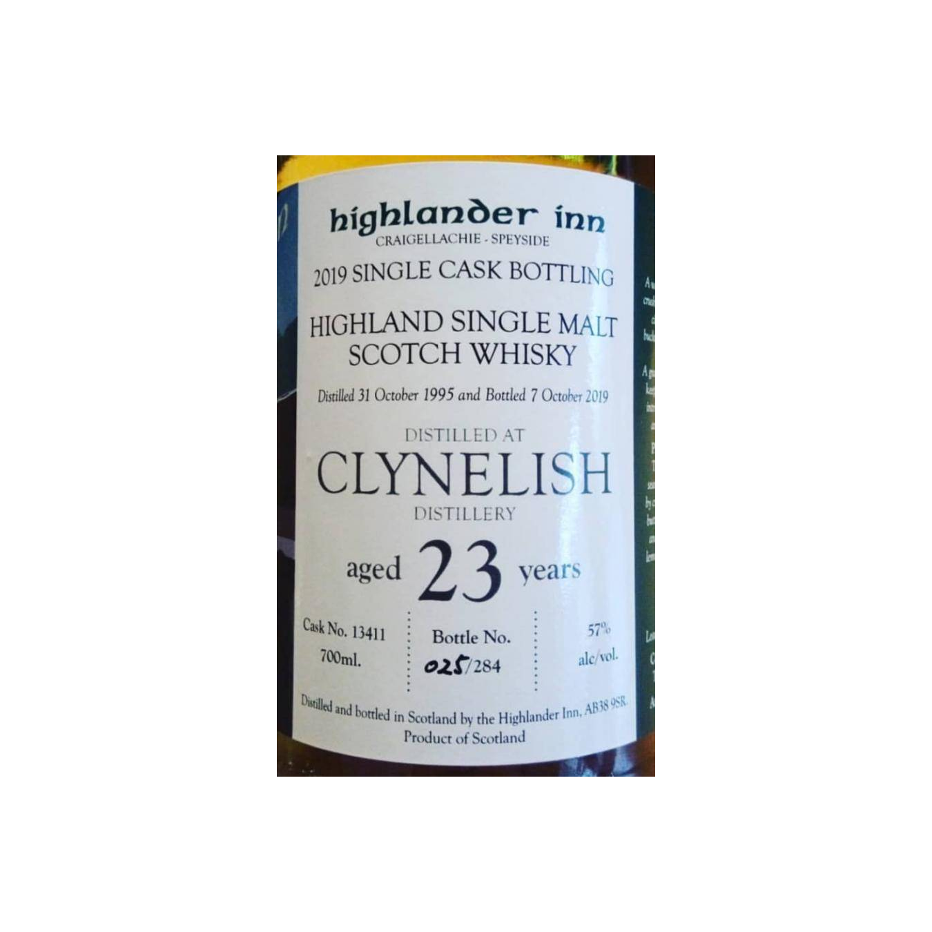 Clynelish 1995 23 Years Single Malt Whisky