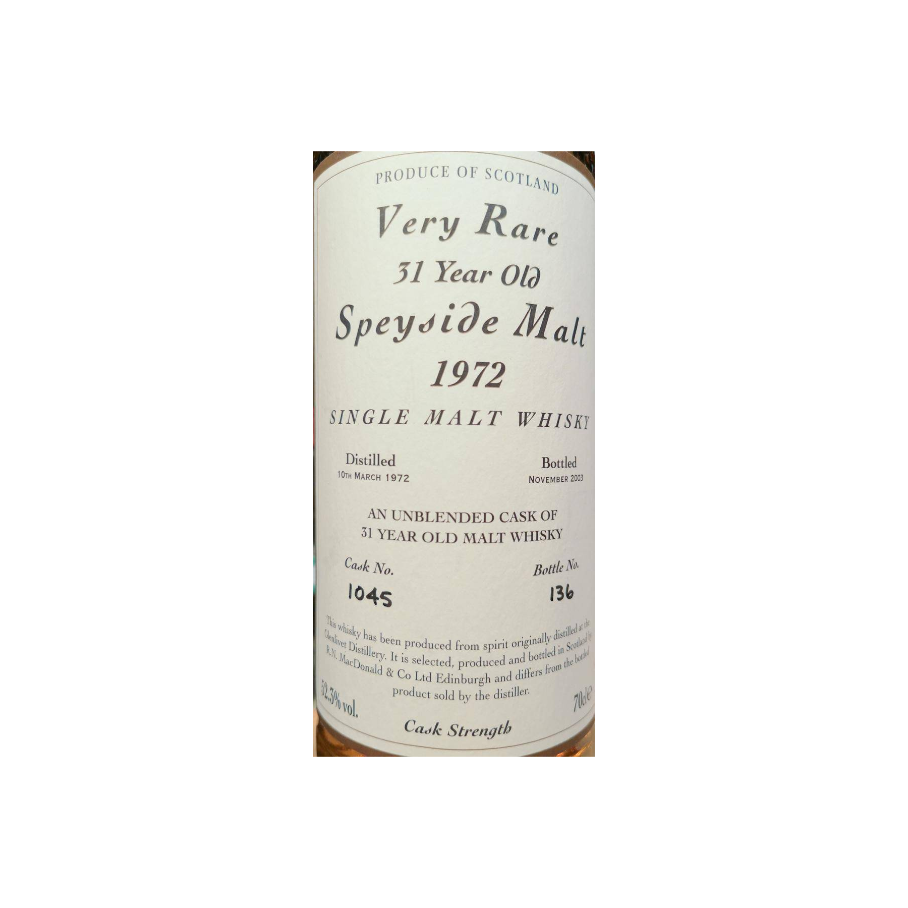 The Glenlivet 1972 31 Years Single Malt Whisky 2