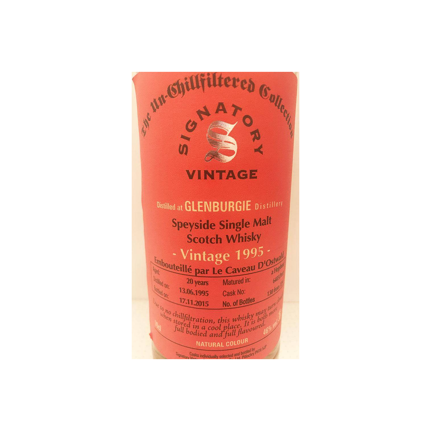 Glenburgie The Un-Chillfiltered Collection 1995 20 Years Single Malt Whisky