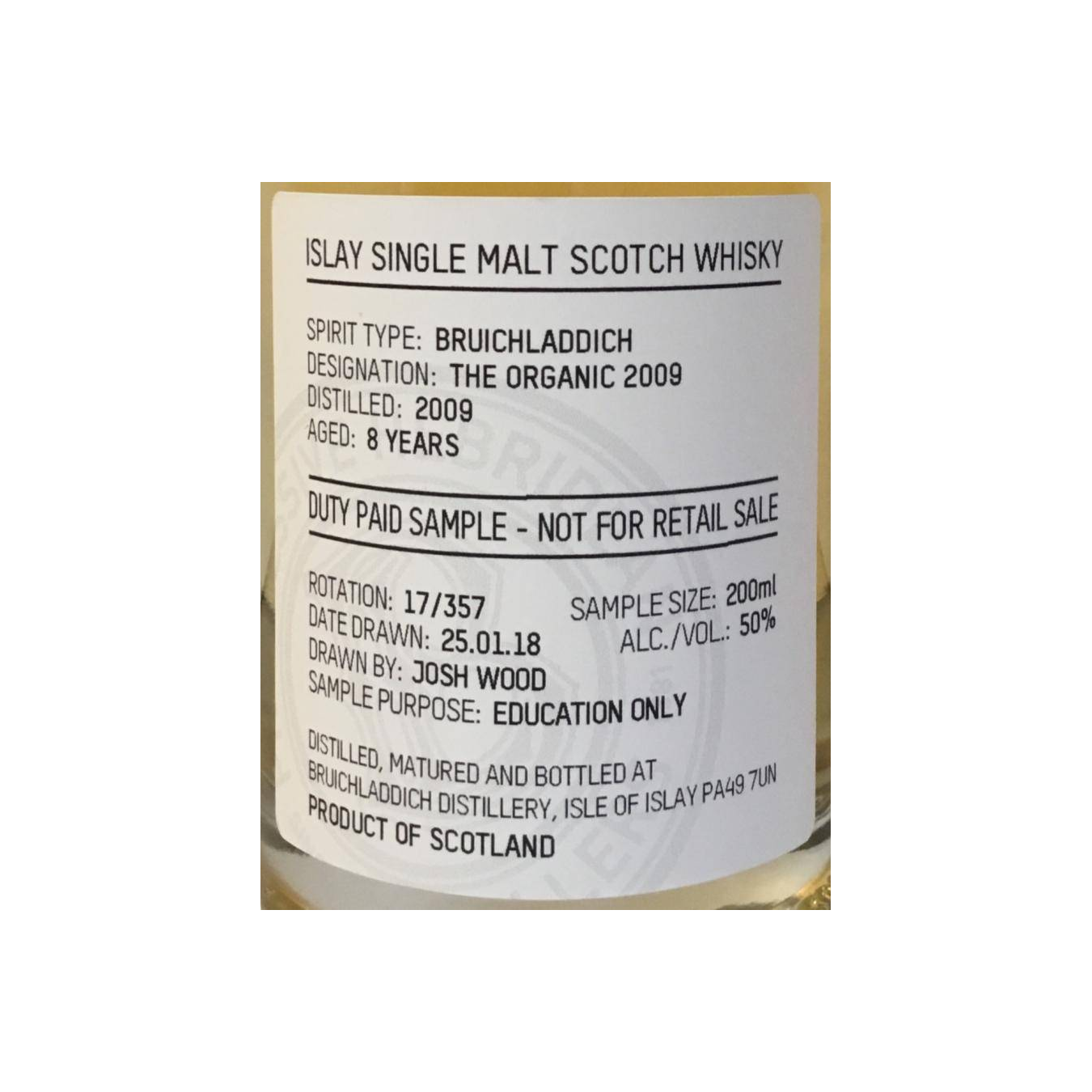 Bruichladdich 2009 8 Years Single Malt Whisky 2