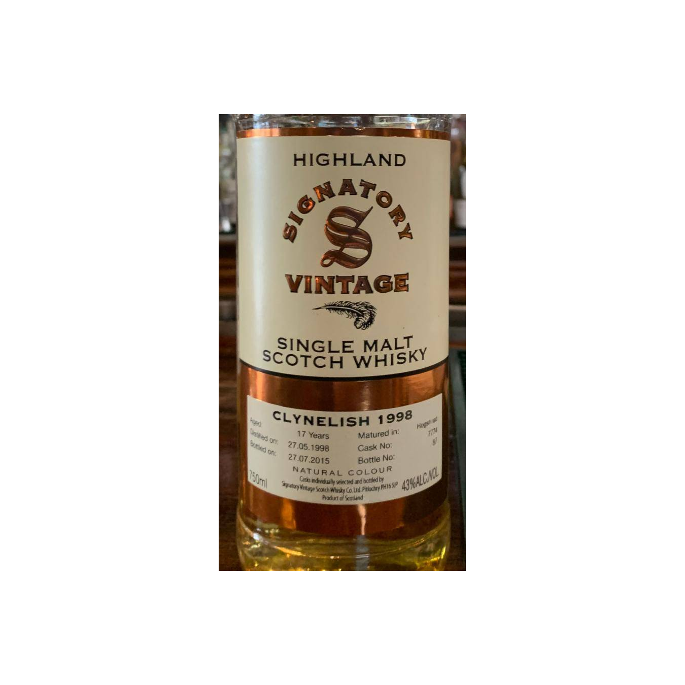Clynelish Vintage Collection 1998 17 Years Single Malt Whisky