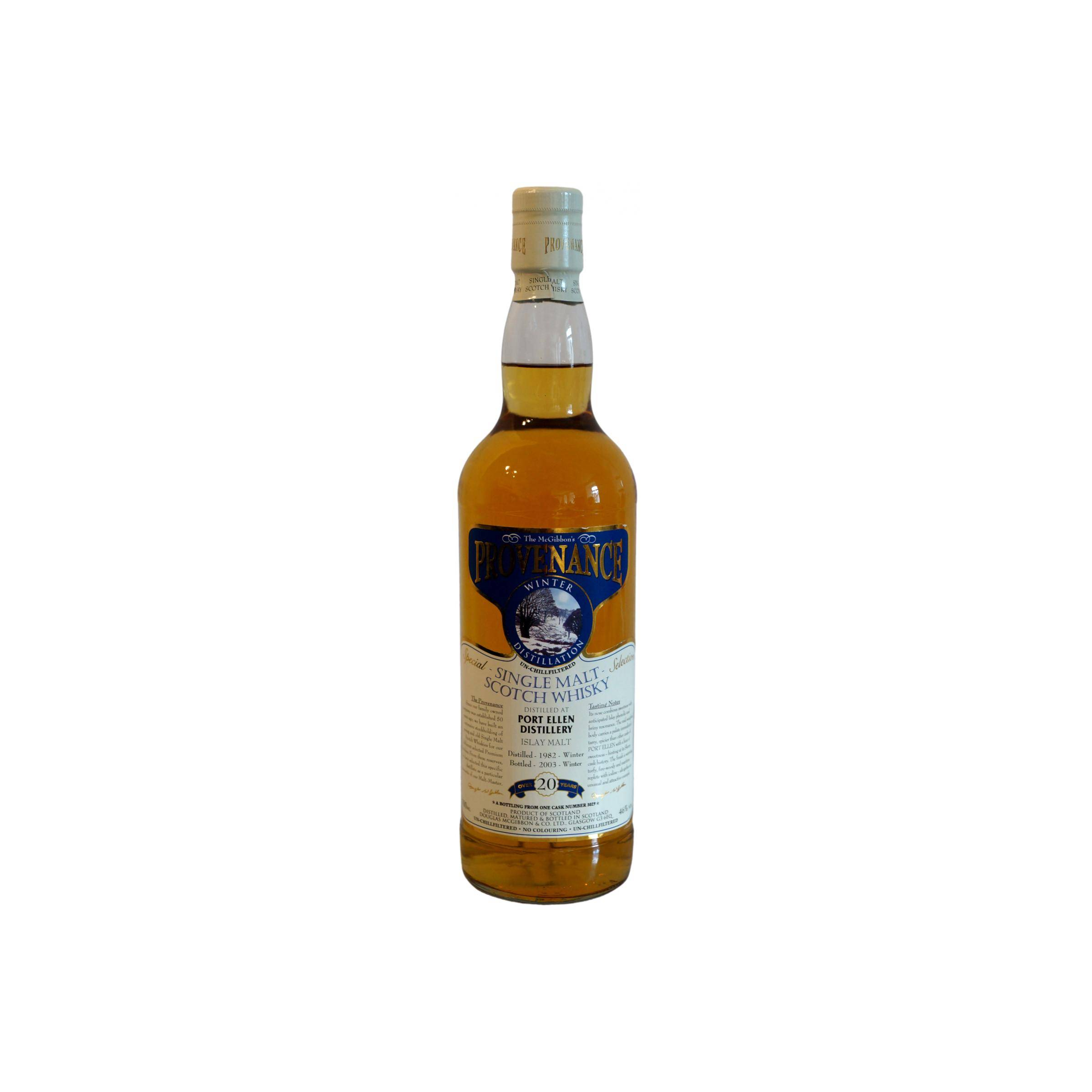 Port Ellen McGibbon's Provenance 1982 20 Years Single Malt Whisky