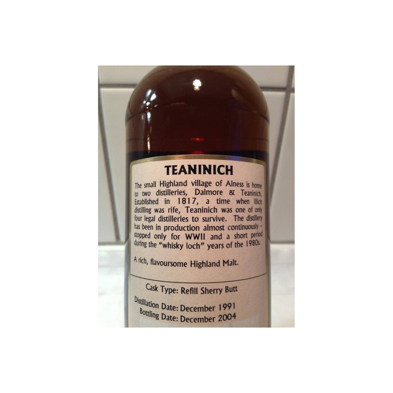 Teaninich Connoisseurs Choice 1991 13 Years Single Malt Whisky 2