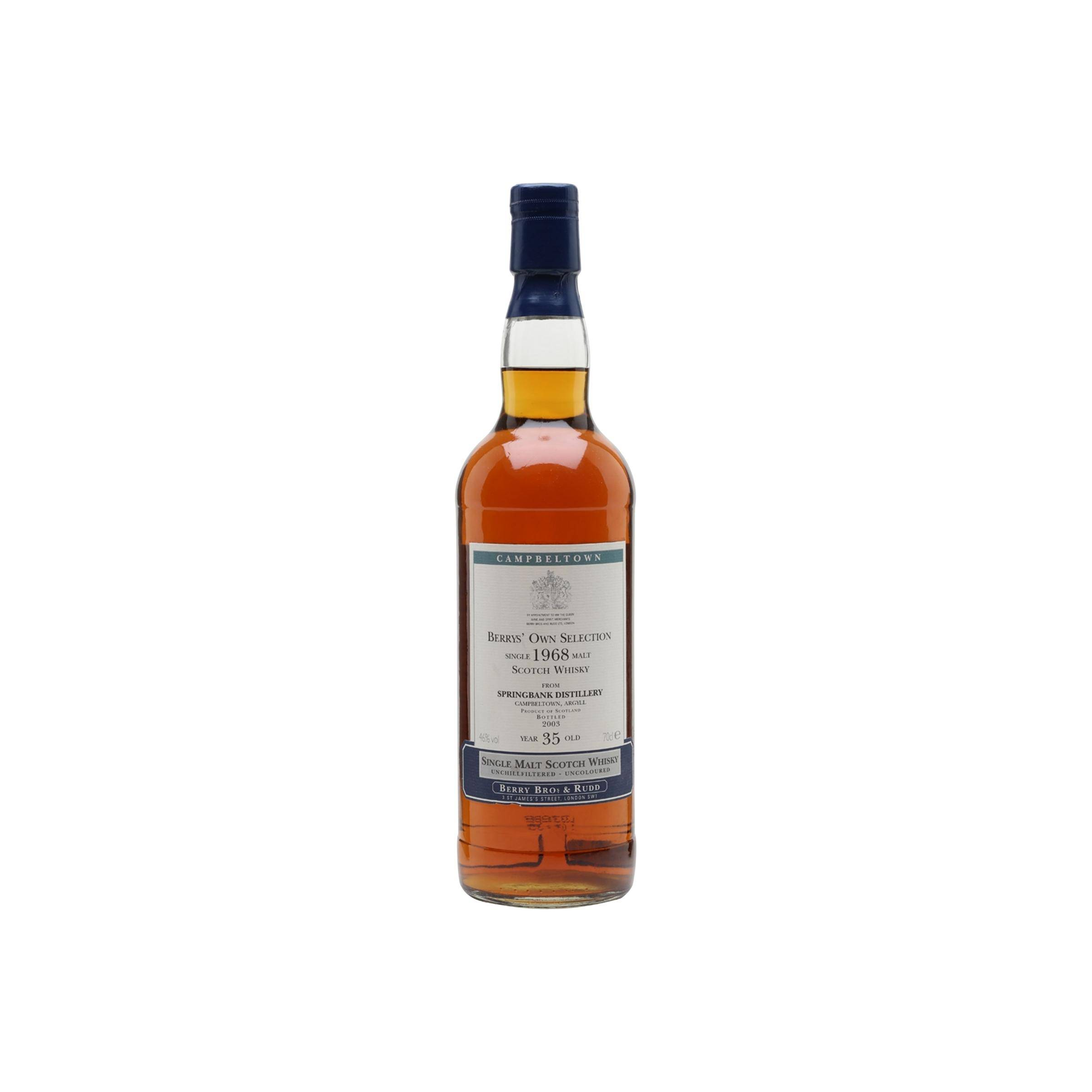Springbank 1968 35 Years Single Malt Whisky