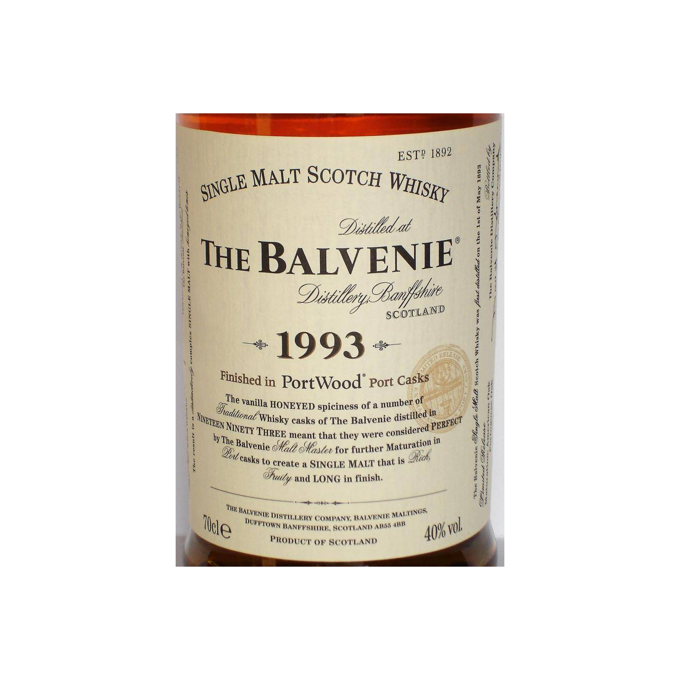 The Balvenie 1993 Single Malt Whisky 2