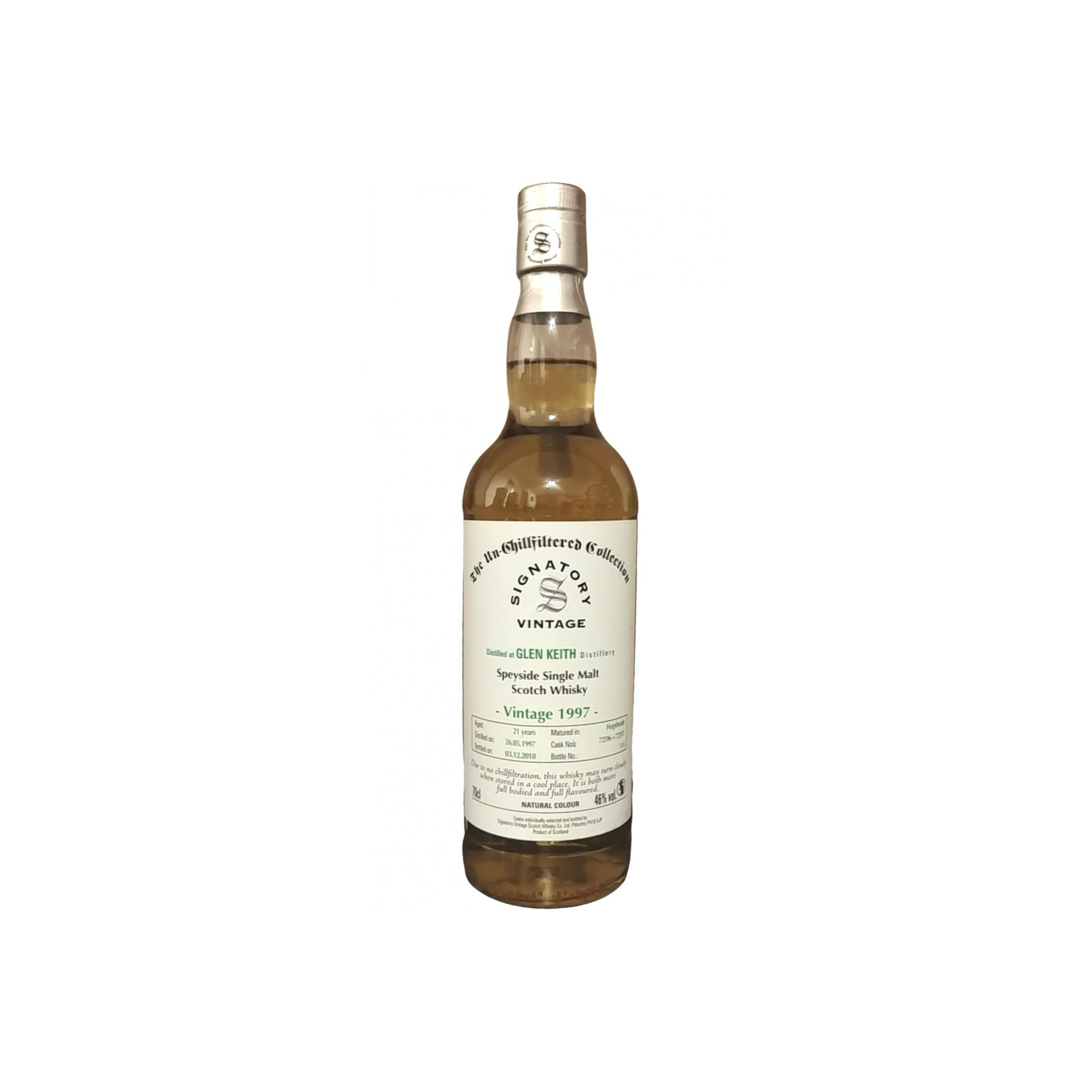 Glen Keith The Un-Chillfiltered Collection 1997 21 Years Single Malt Whisky