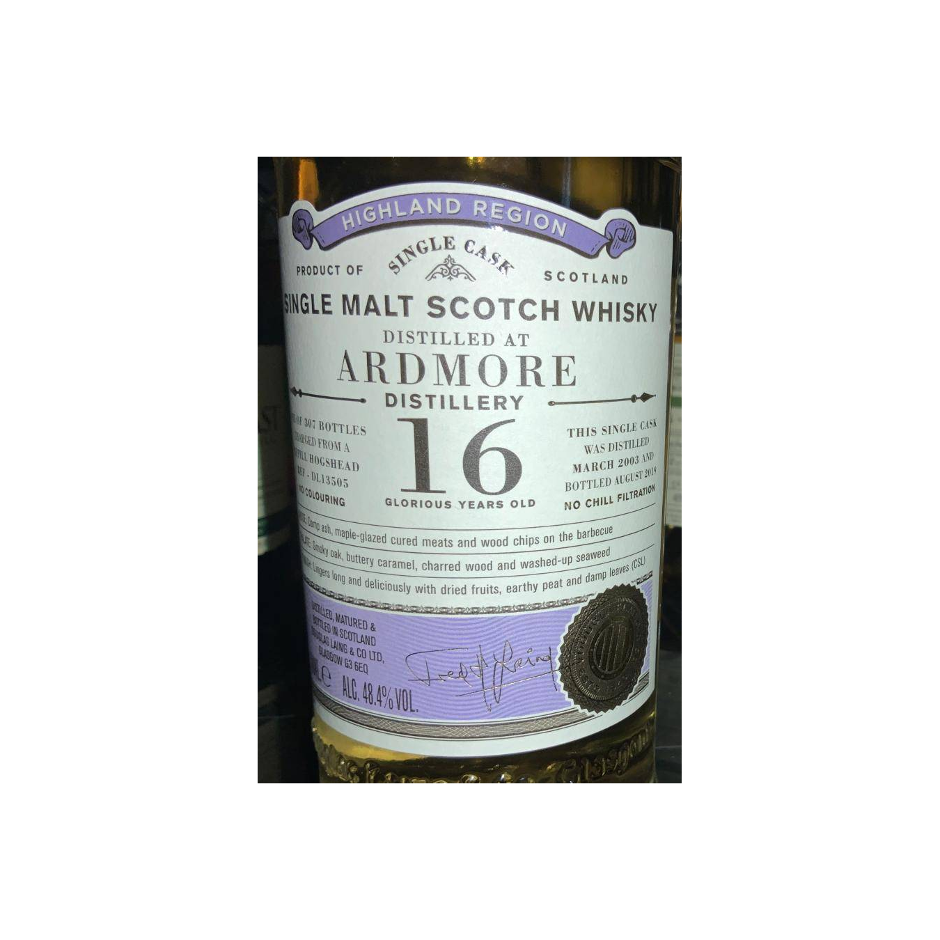 Ardmore Old Particular 2003 16 Years Single Malt Whisky 2