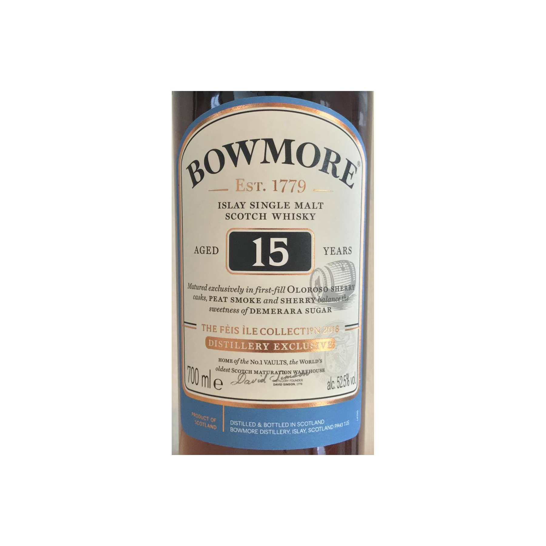 Bowmore 15 Years Single Malt Whisky 3