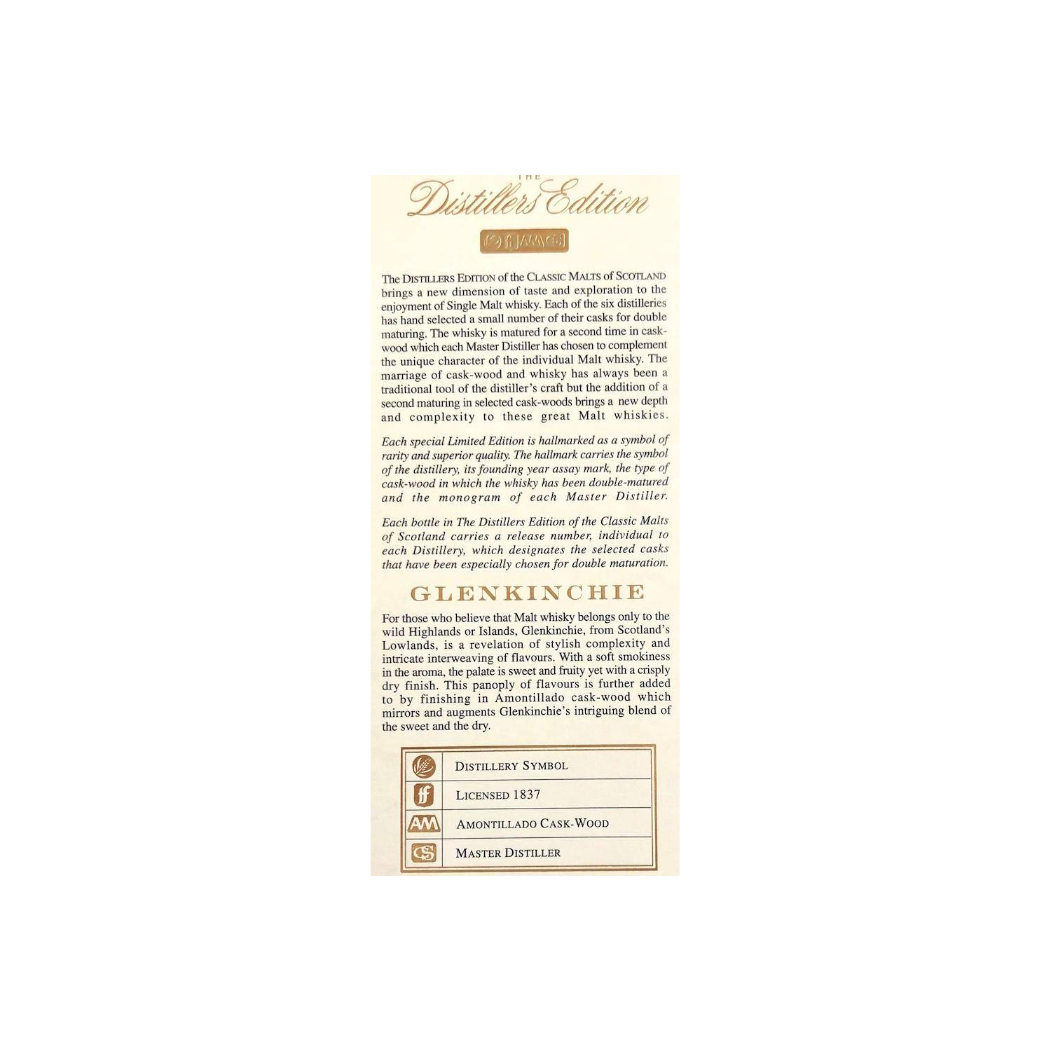 Glenkinchie The Distillers Edition 1989 13 Years Single Malt Whisky 2