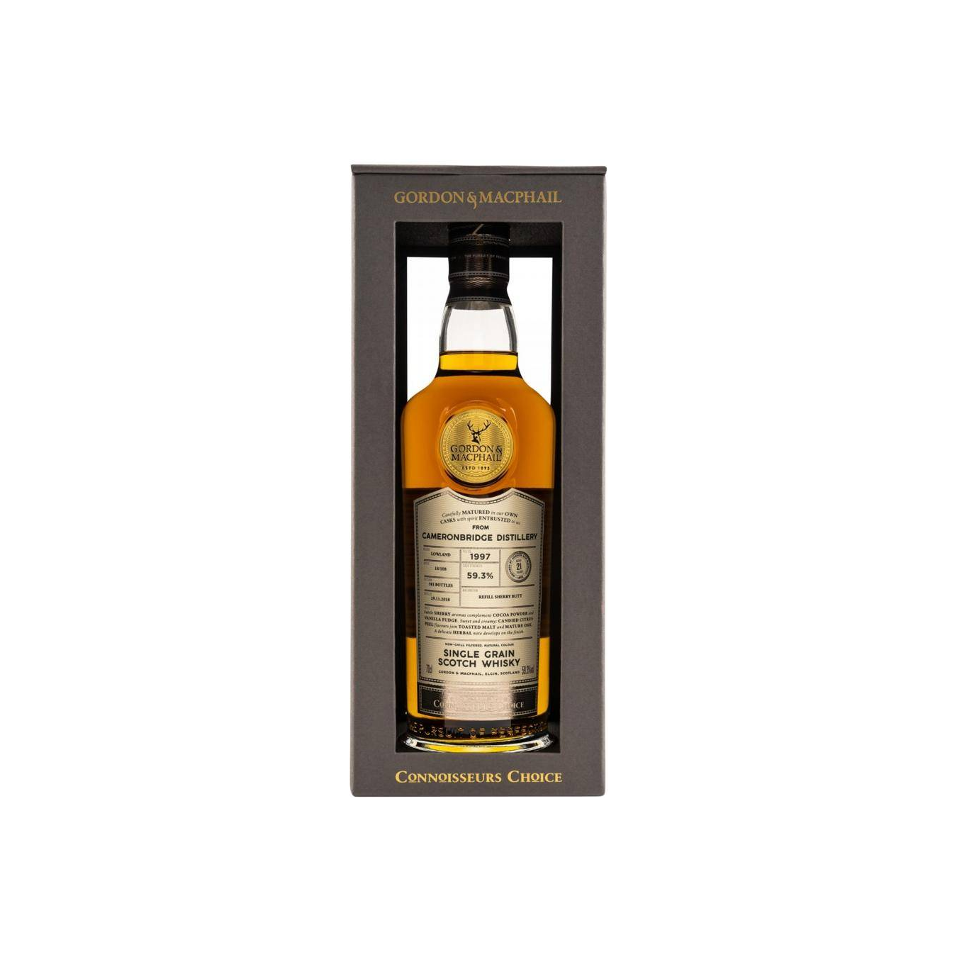 Cameronbridge Connoisseurs Choice - Cask Strength 1997 21 Years Single Grain Whisky 3