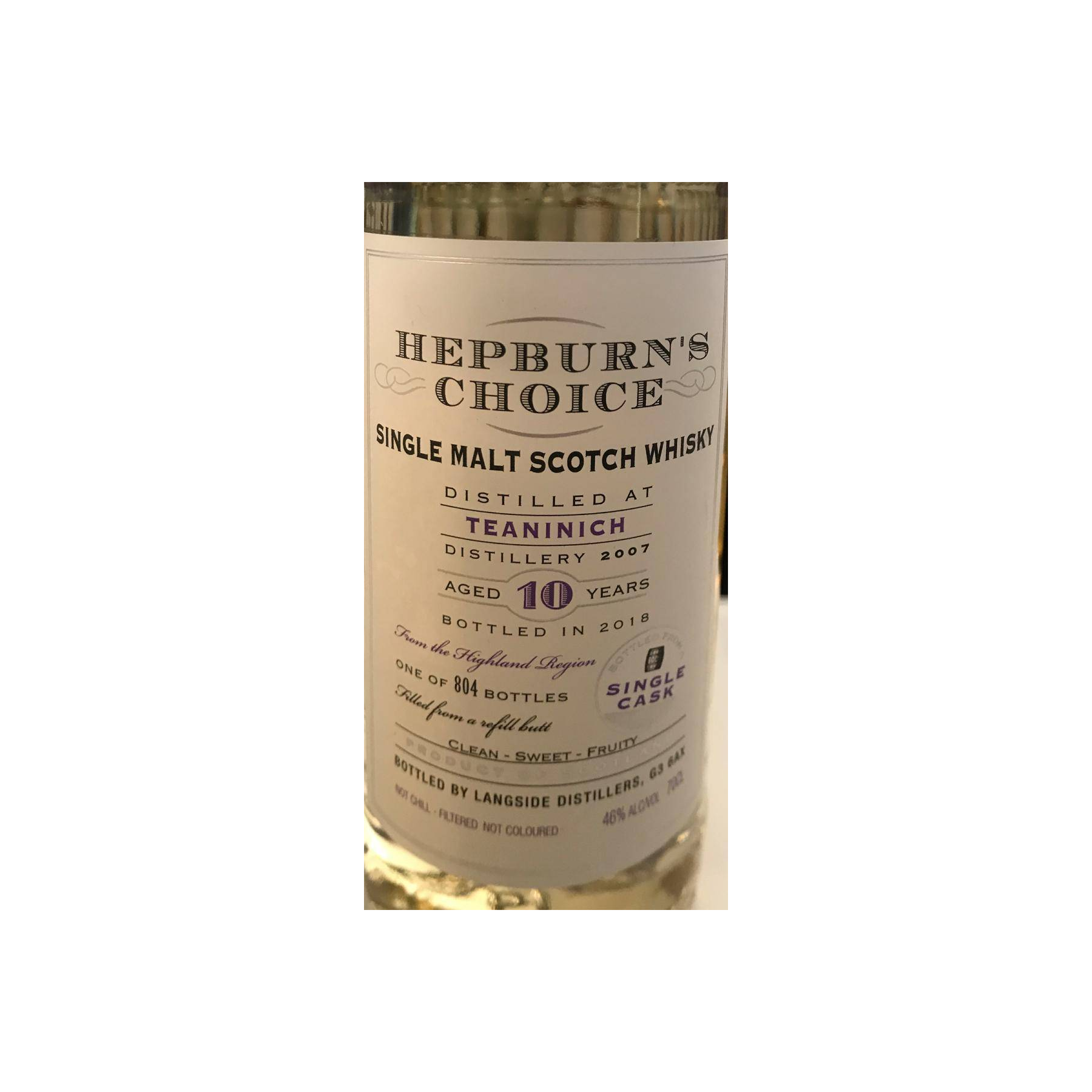 Teaninich 2007 10 Years Single Malt Whisky 2