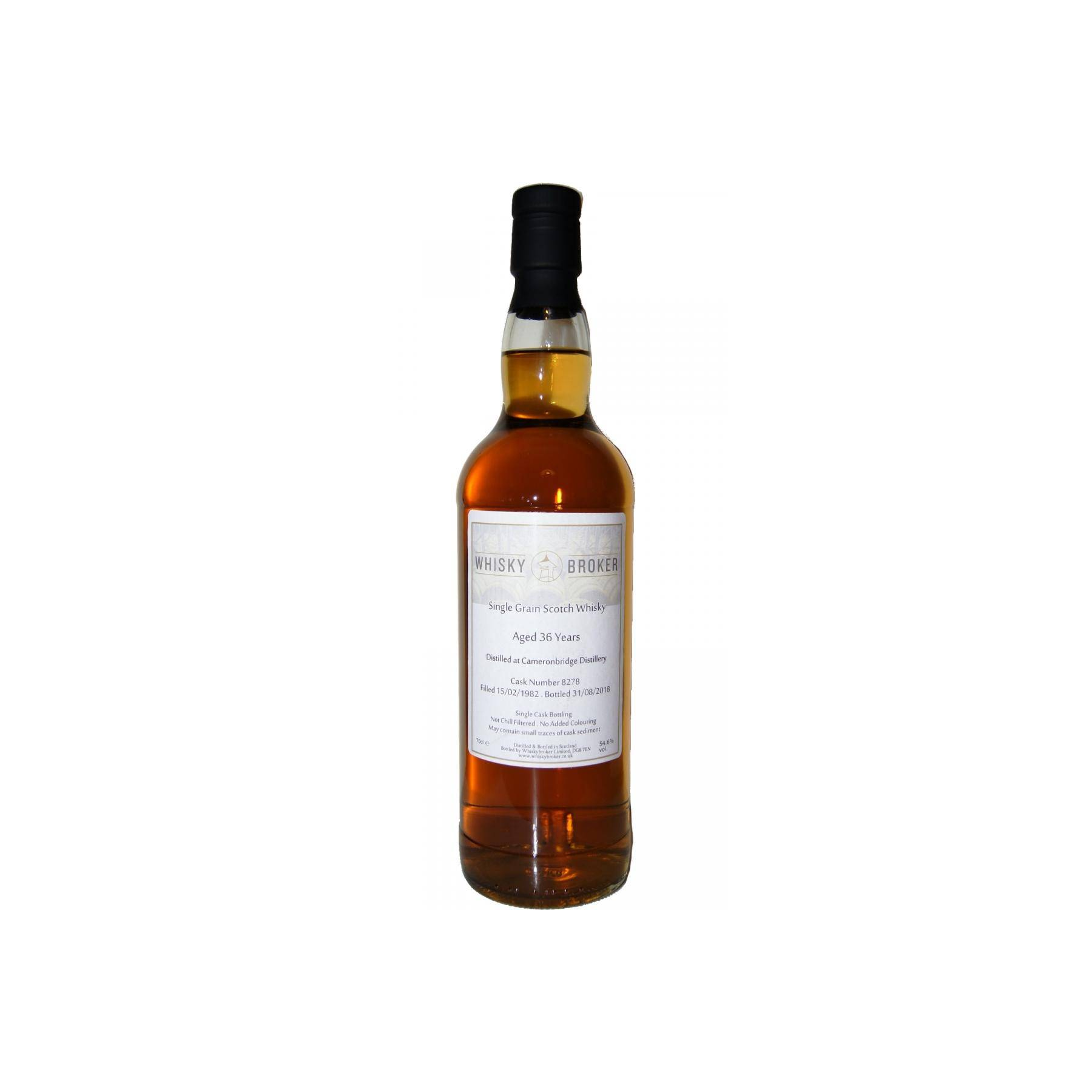 Cameronbridge 1982 36 Years Single Grain Whisky