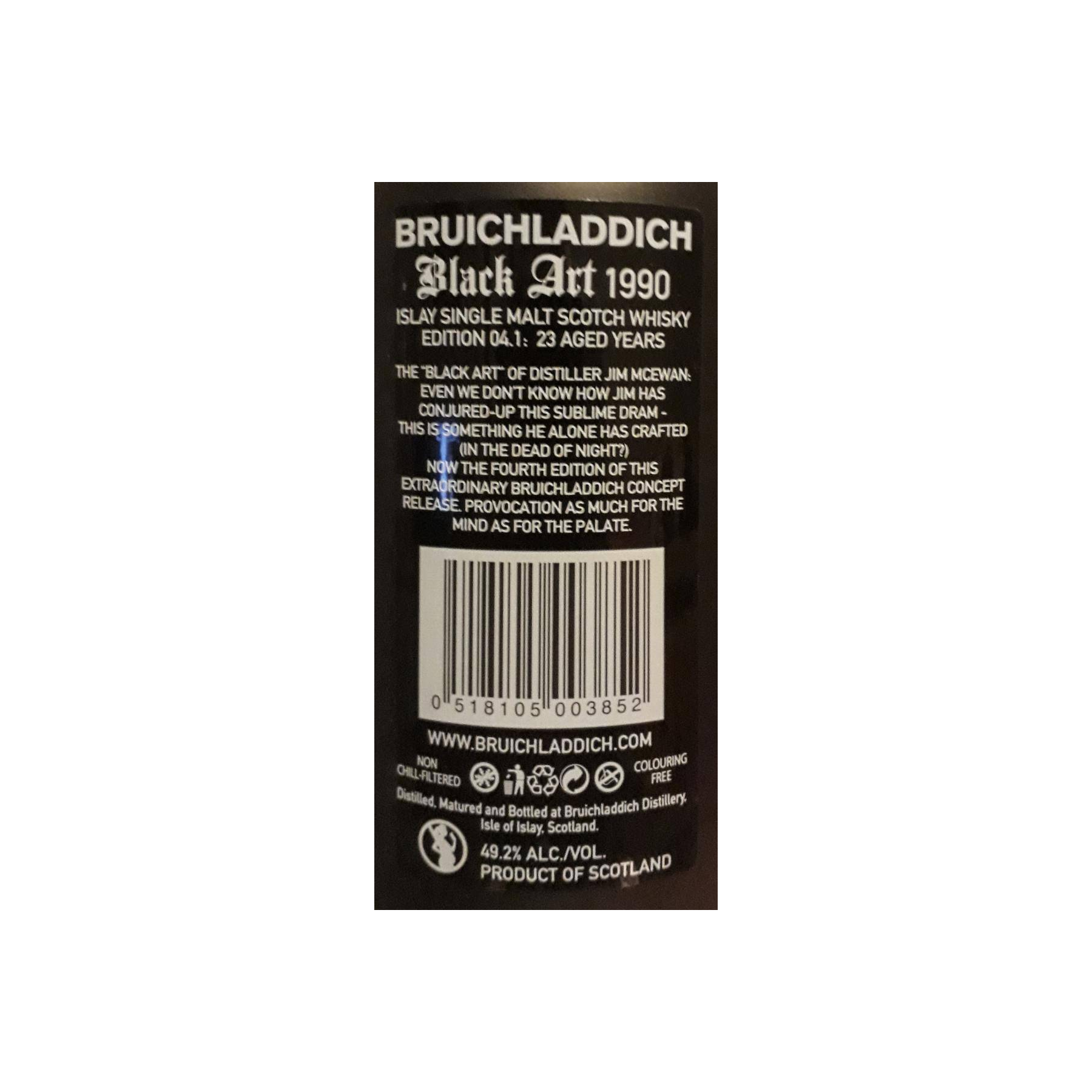 Bruichladdich 1990 23 Years Single Malt Whisky 2