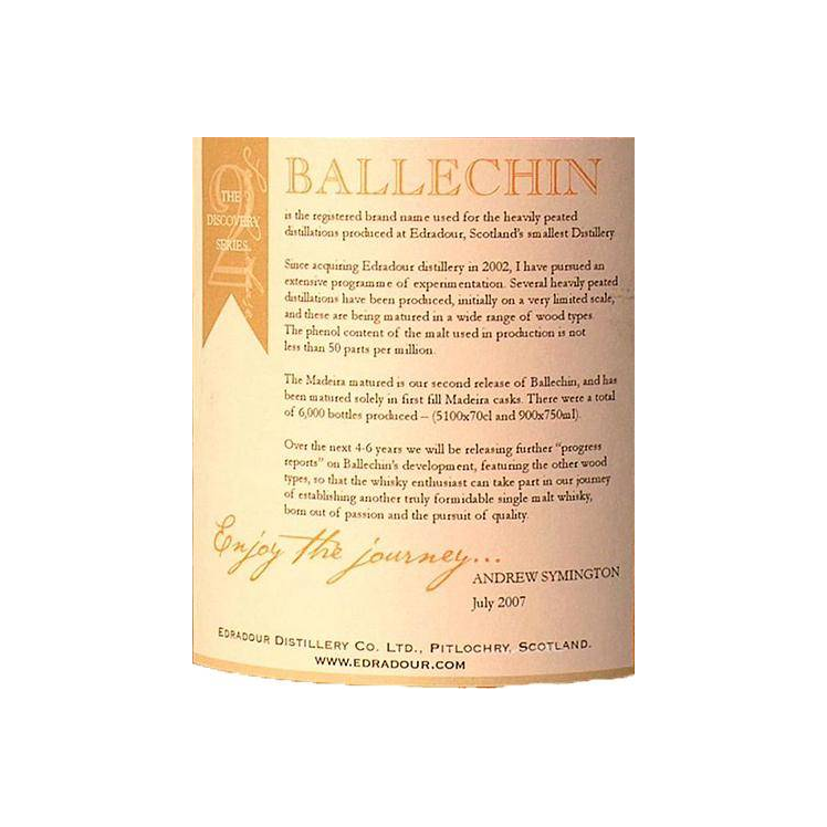 Ballechin 2002 5 Years Single Malt Whisky 3