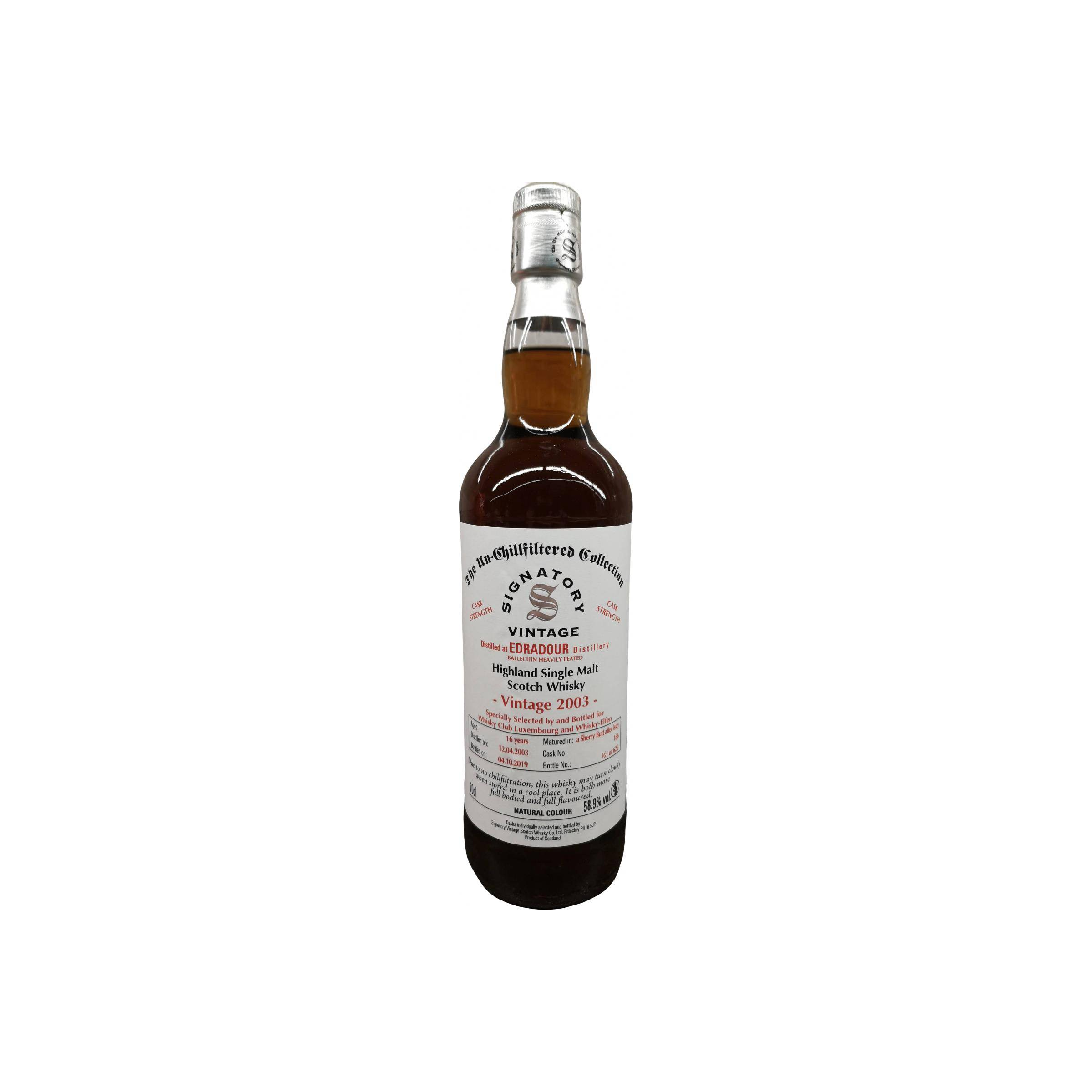 Edradour 2003 16 Years Single Malt Whisky