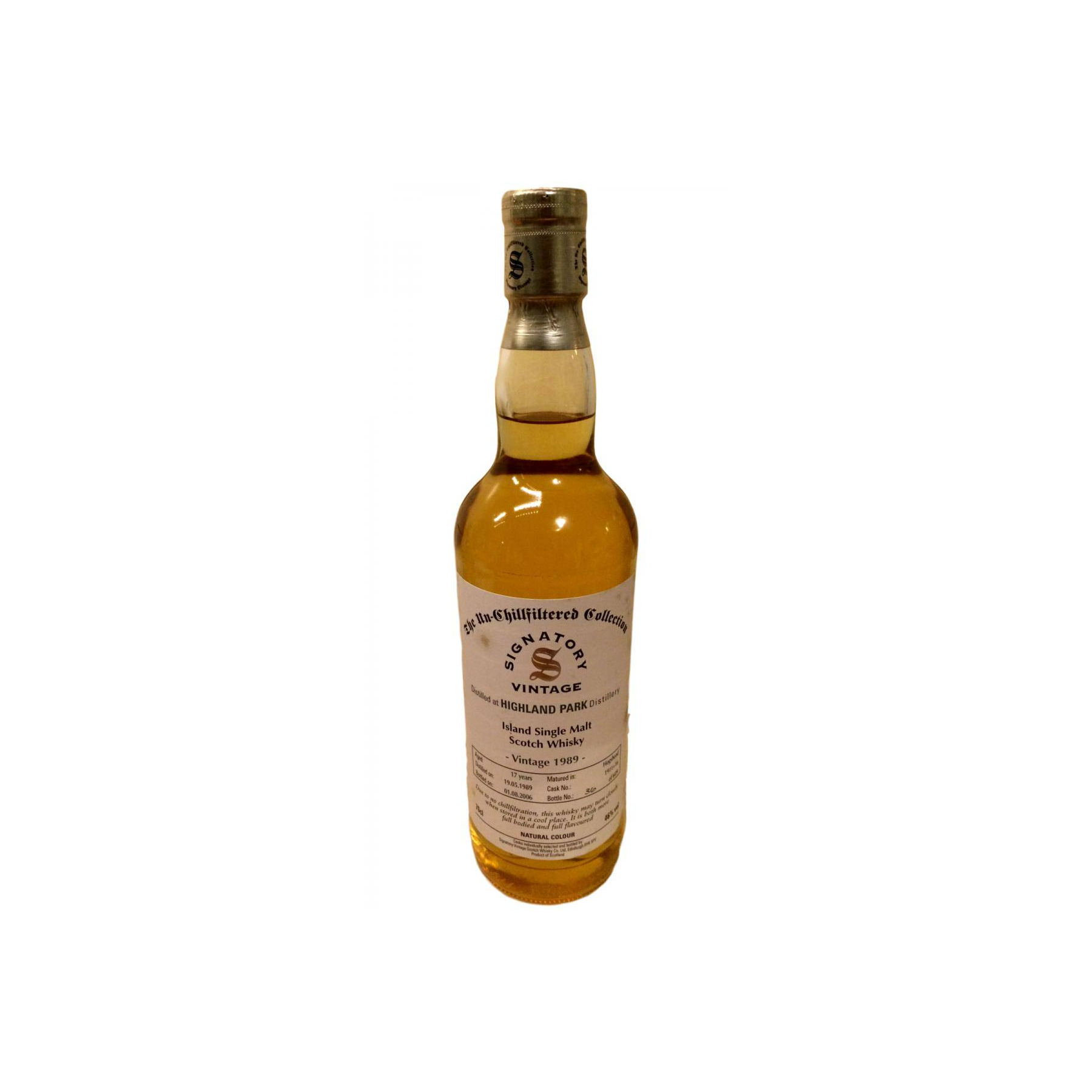 Highland Park The Un-Chillfiltered Collection 1989 17 Years Single Malt Whisky