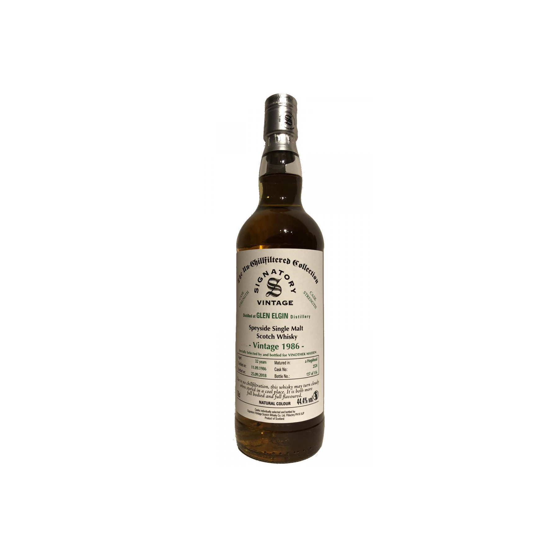 Glen Elgin 1986 32 Years Single Malt Whisky