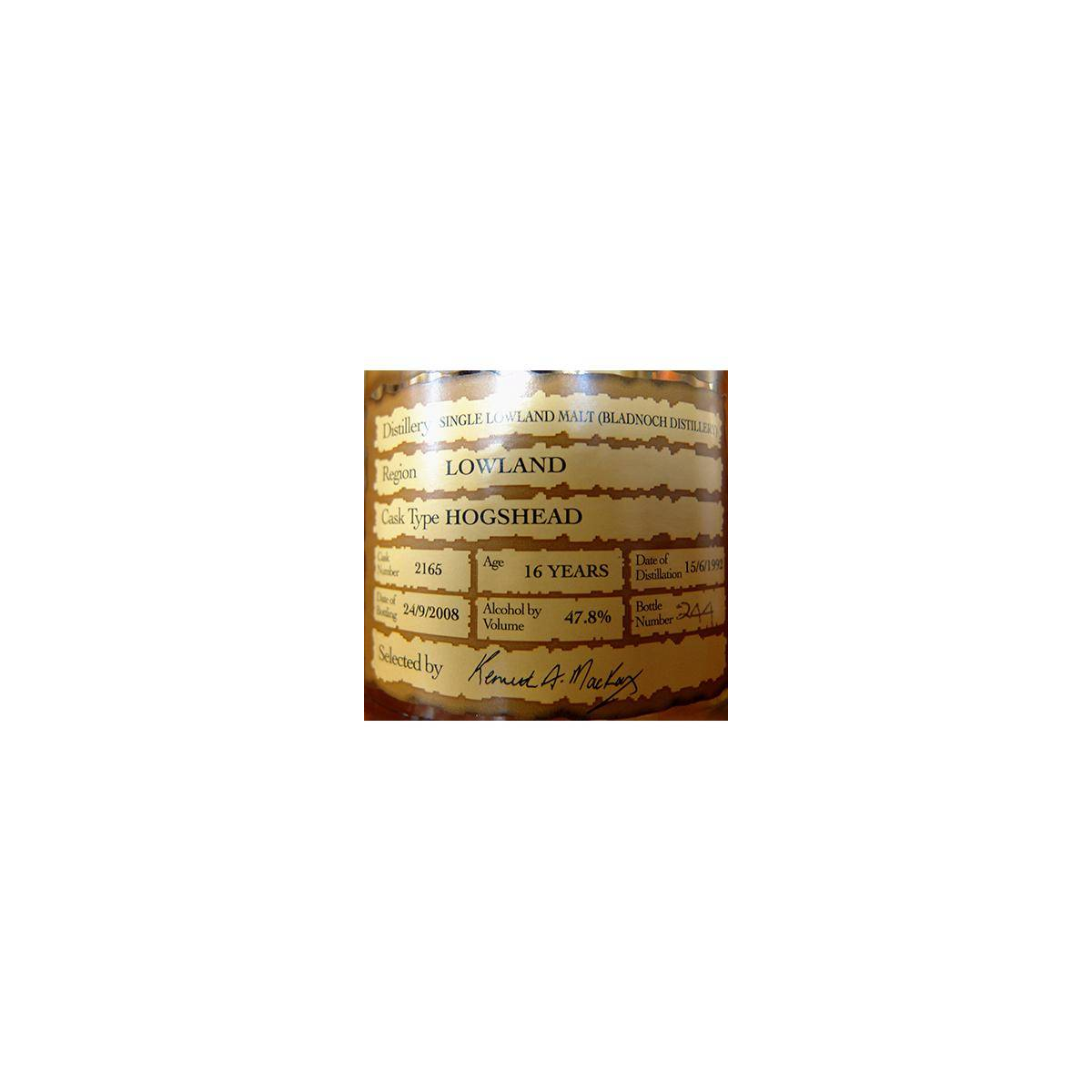 Bladnoch 1992 16 Years Single Malt Whisky 2