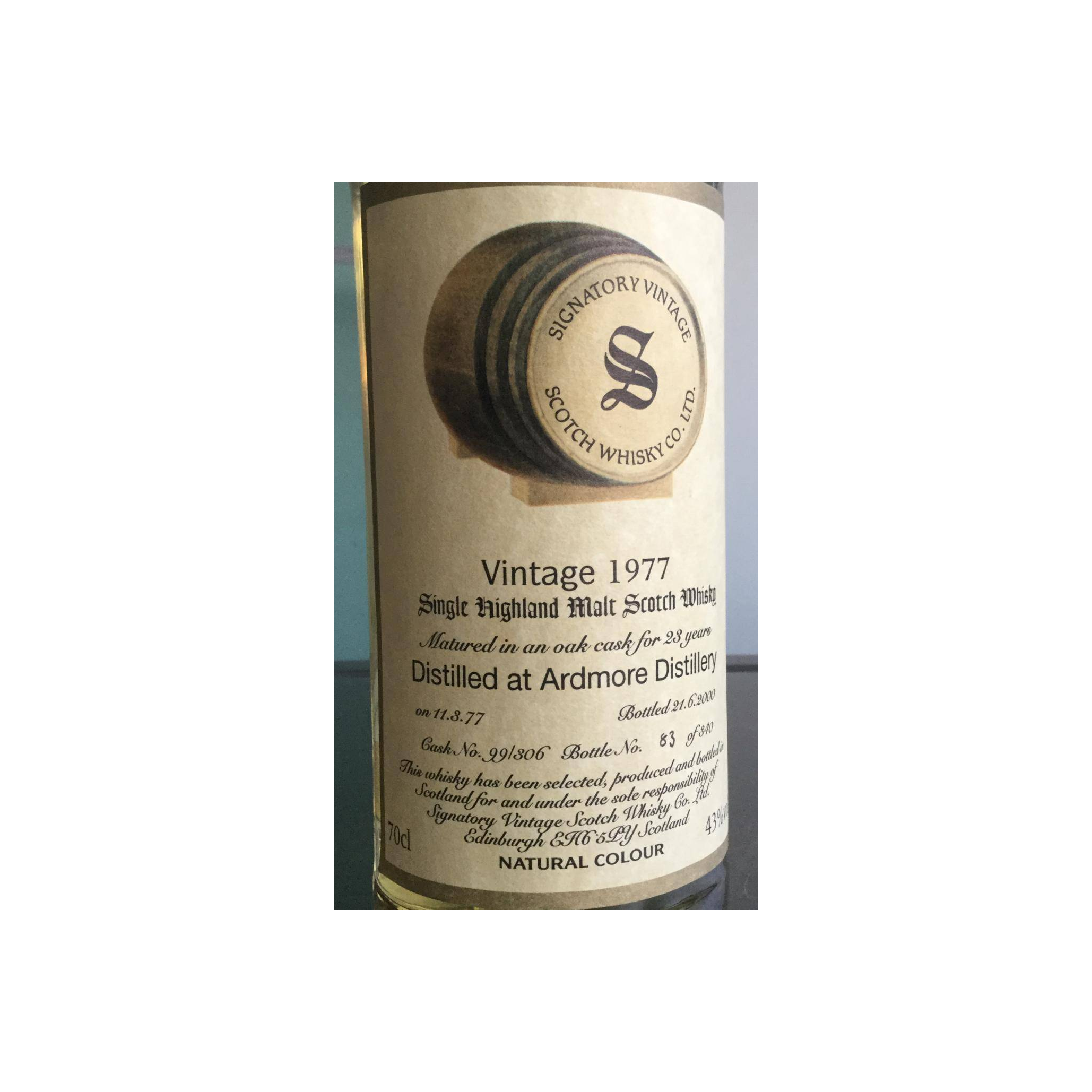 Ardmore Vintage Collection 1977 23 Years Single Malt Whisky 2